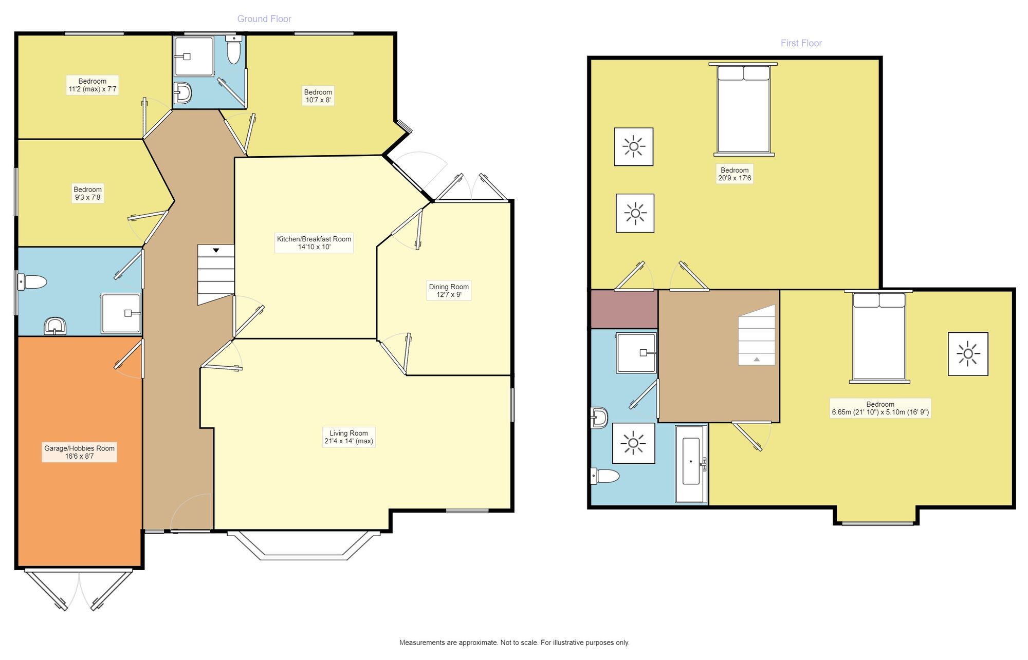 Floorplan of 5 bedroom Detached House to rent, The Old Spinney Ditchling Way, Hailsham, East Sussex, BN27