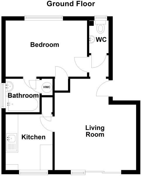 Floorplan of 1 bedroom Flat to rent, Windsor Way, Polegate, East Sussex, BN26