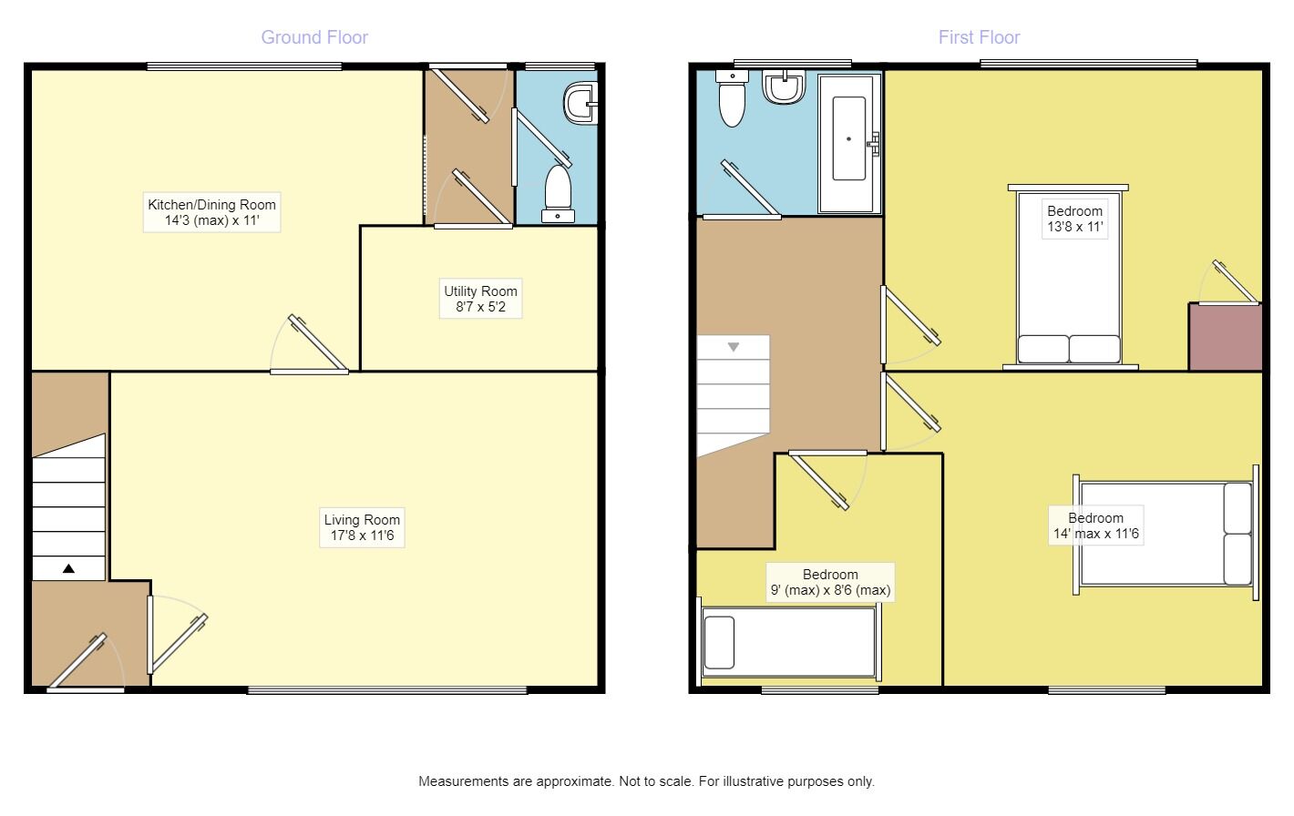 Floorplan of 3 bedroom Mid Terrace House to rent, Marshfoot Lane, Hailsham, East Sussex, BN27