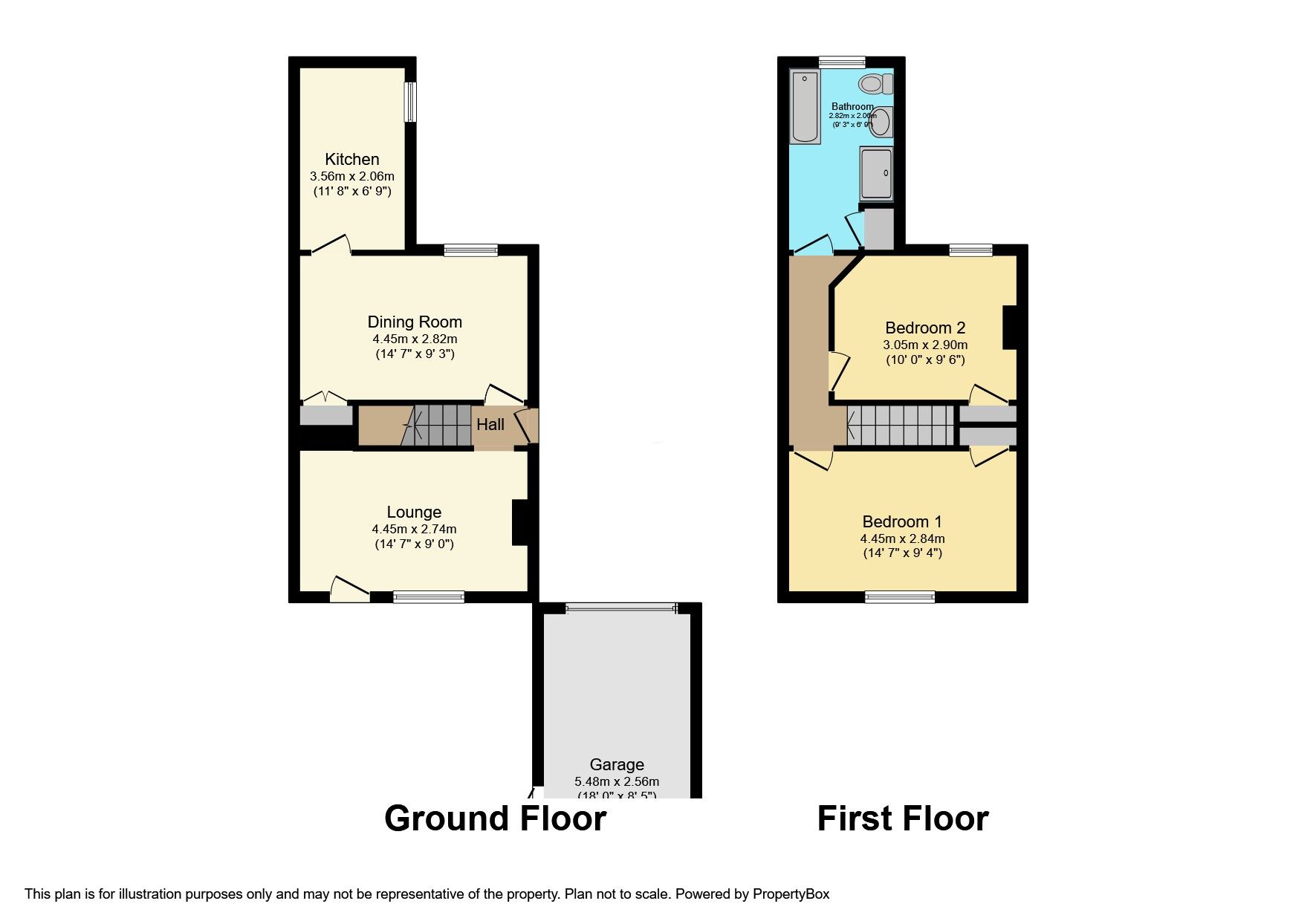 Floorplan of 2 bedroom Detached House to rent, Beltring Terrace, Eastbourne, East Sussex, BN22