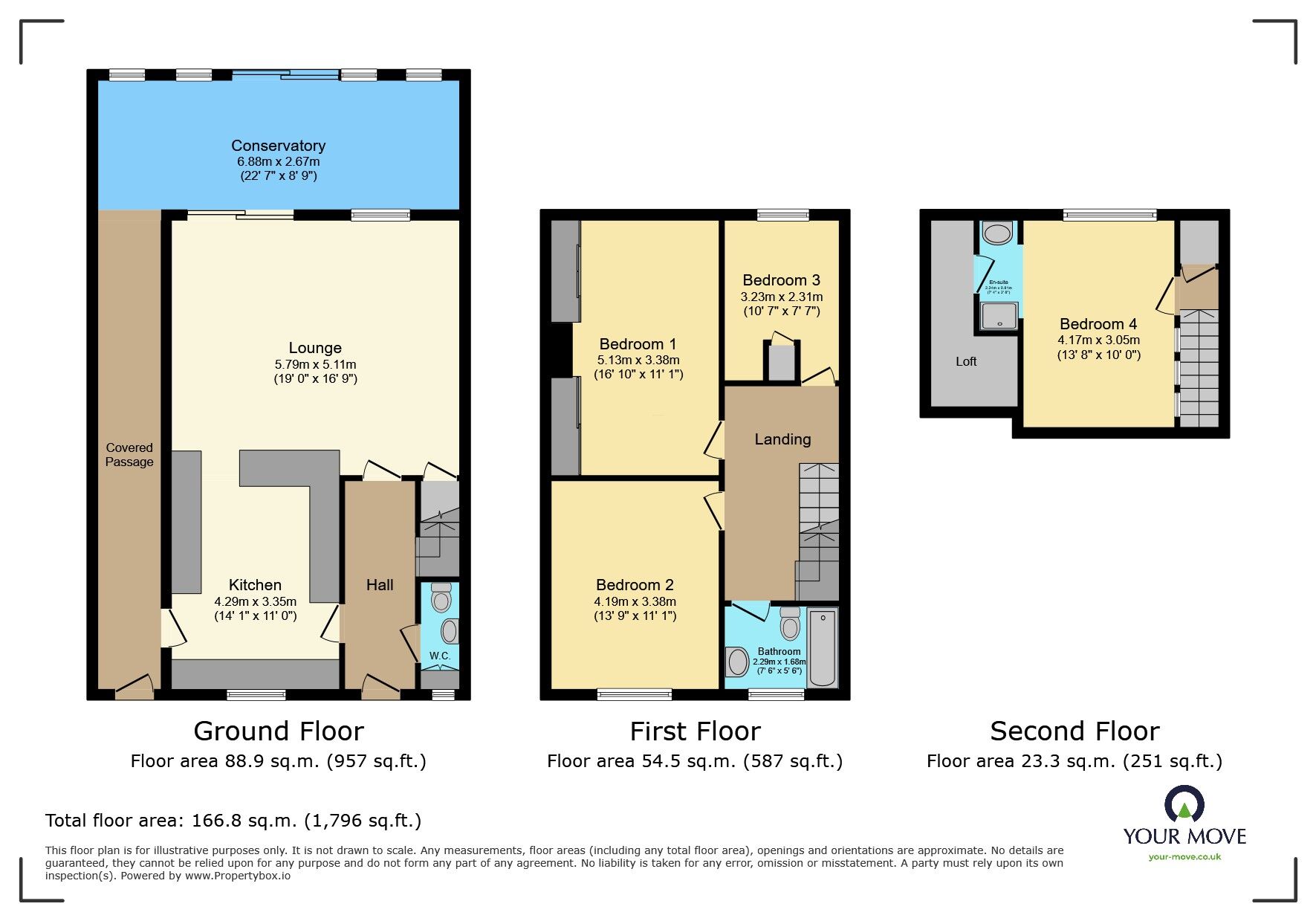 Floorplan of 4 bedroom Semi Detached House to rent, Western Road, Hailsham, East Sussex, BN27