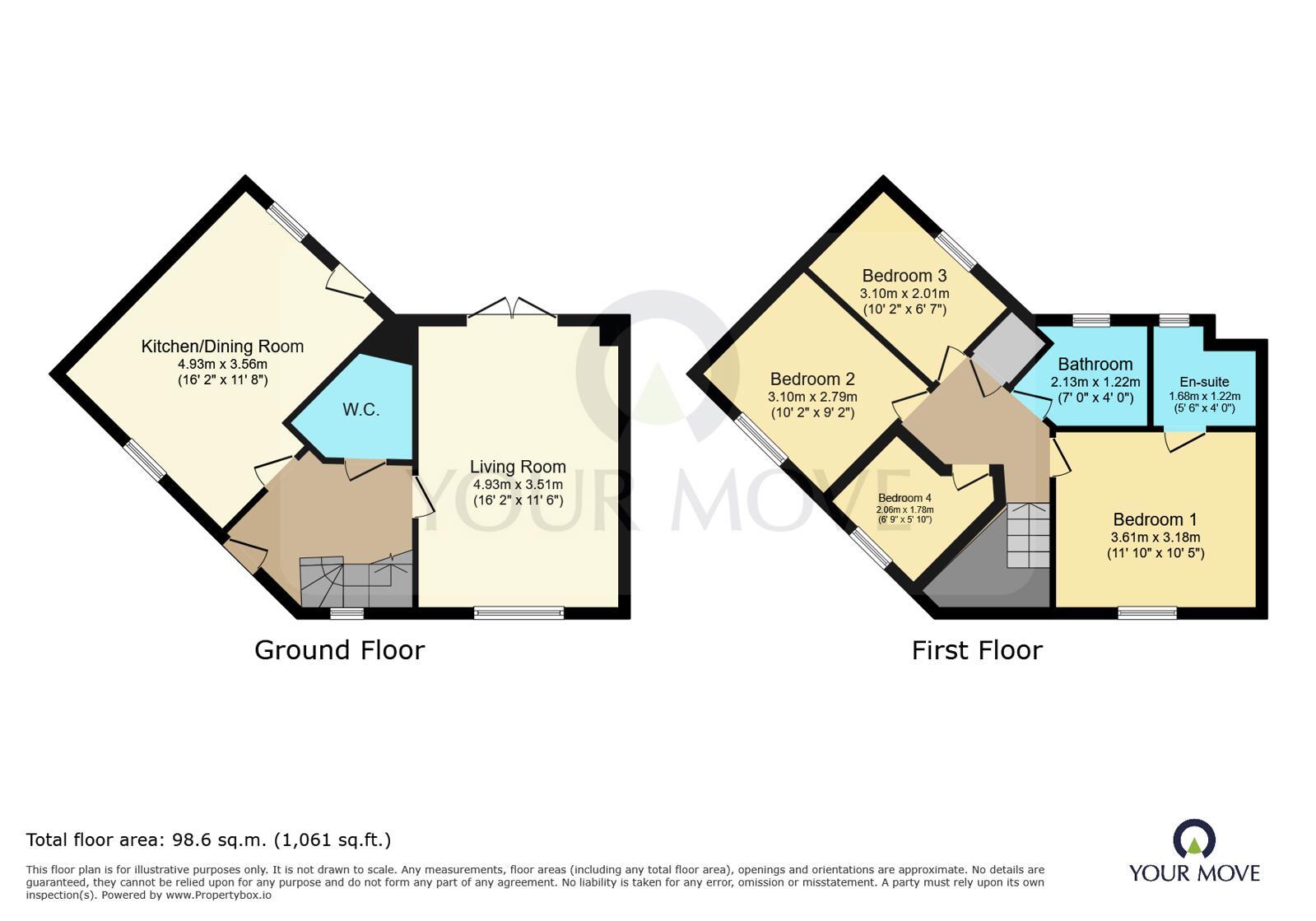 Floorplan of 4 bedroom Detached House for sale, St. James Walk, East Sussex, BN26