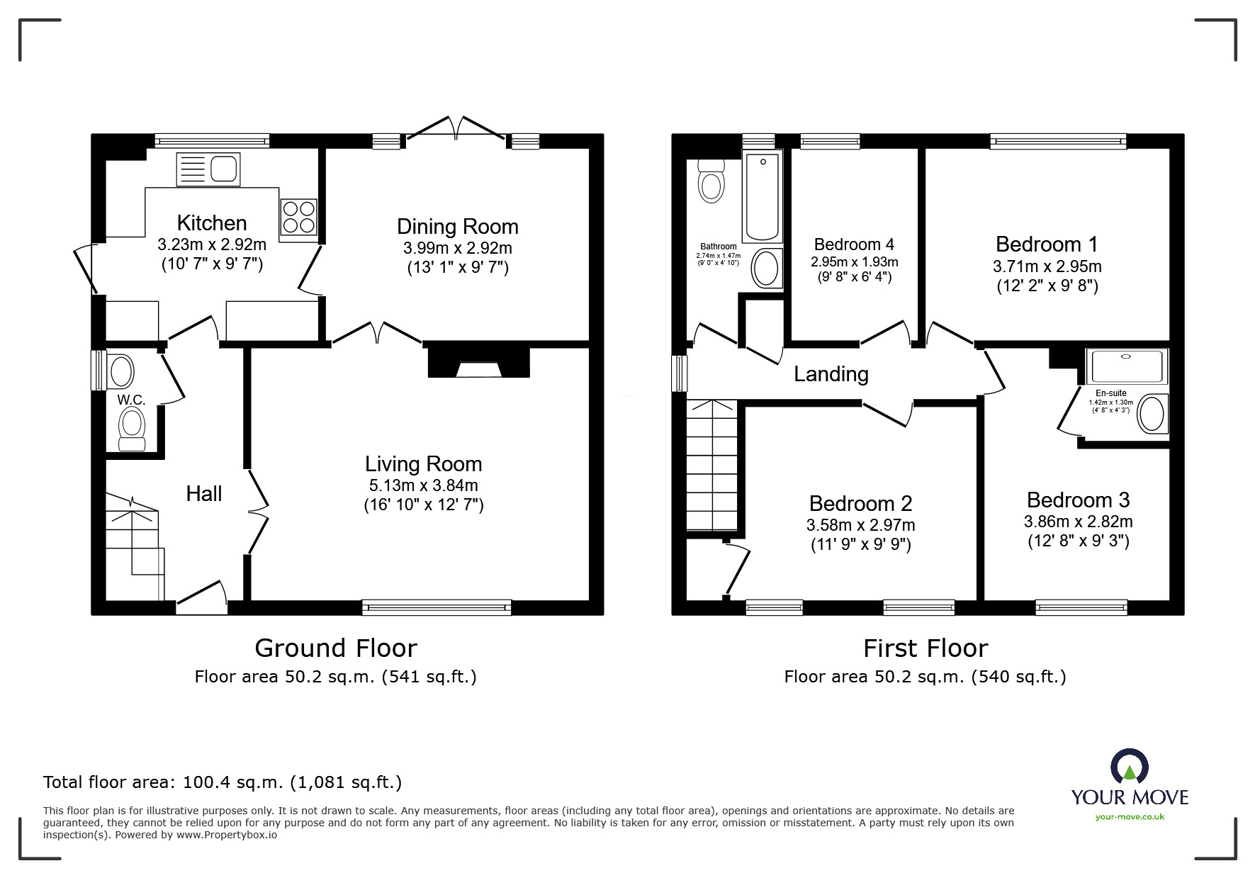 Floorplan of 4 bedroom Detached House for sale, Wannock Gardens, Polegate, East Sussex, BN26