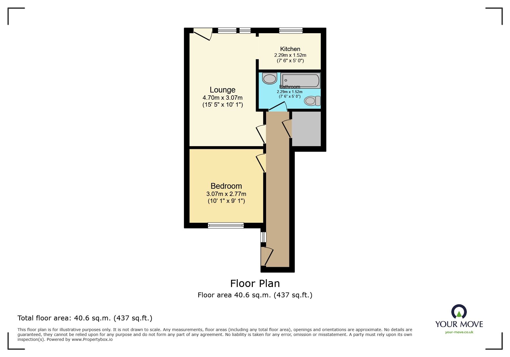 Floorplan of 1 bedroom  Flat to rent, Aberdale Road, Polegate, East Sussex, BN26