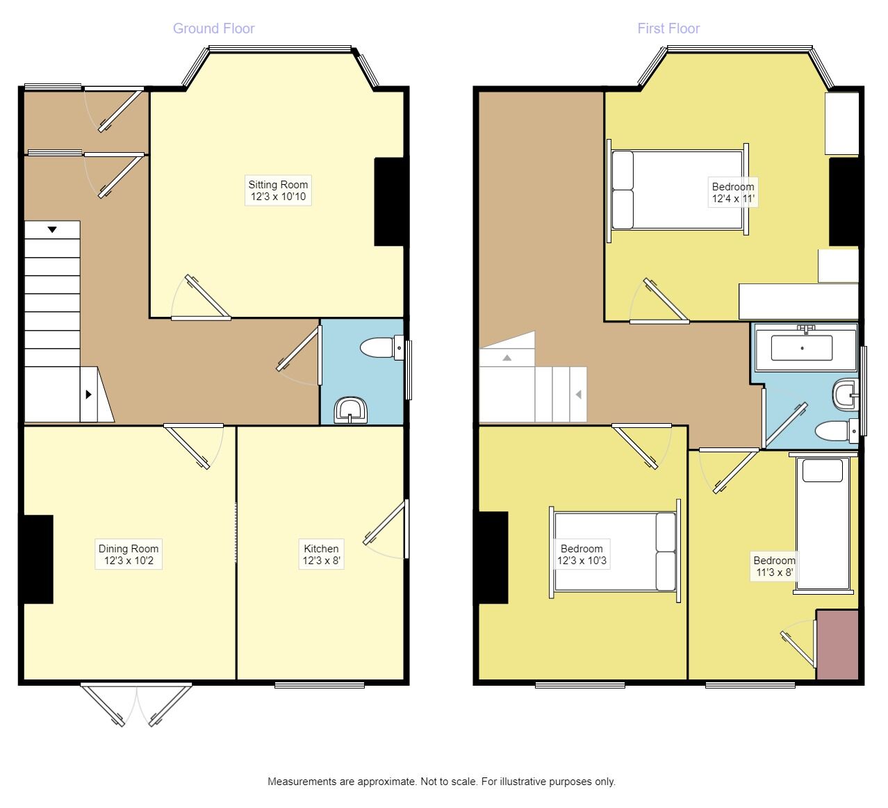 Floorplan of 3 bedroom Semi Detached House for sale, Longland Road, Eastbourne, East Sussex, BN20
