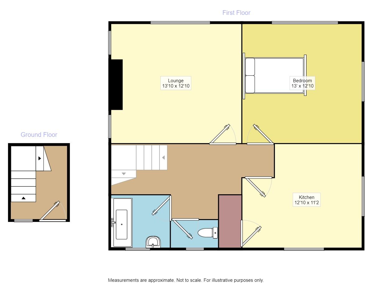 Floorplan of 1 bedroom  Flat to rent, South Road, Hailsham, East Sussex, BN27