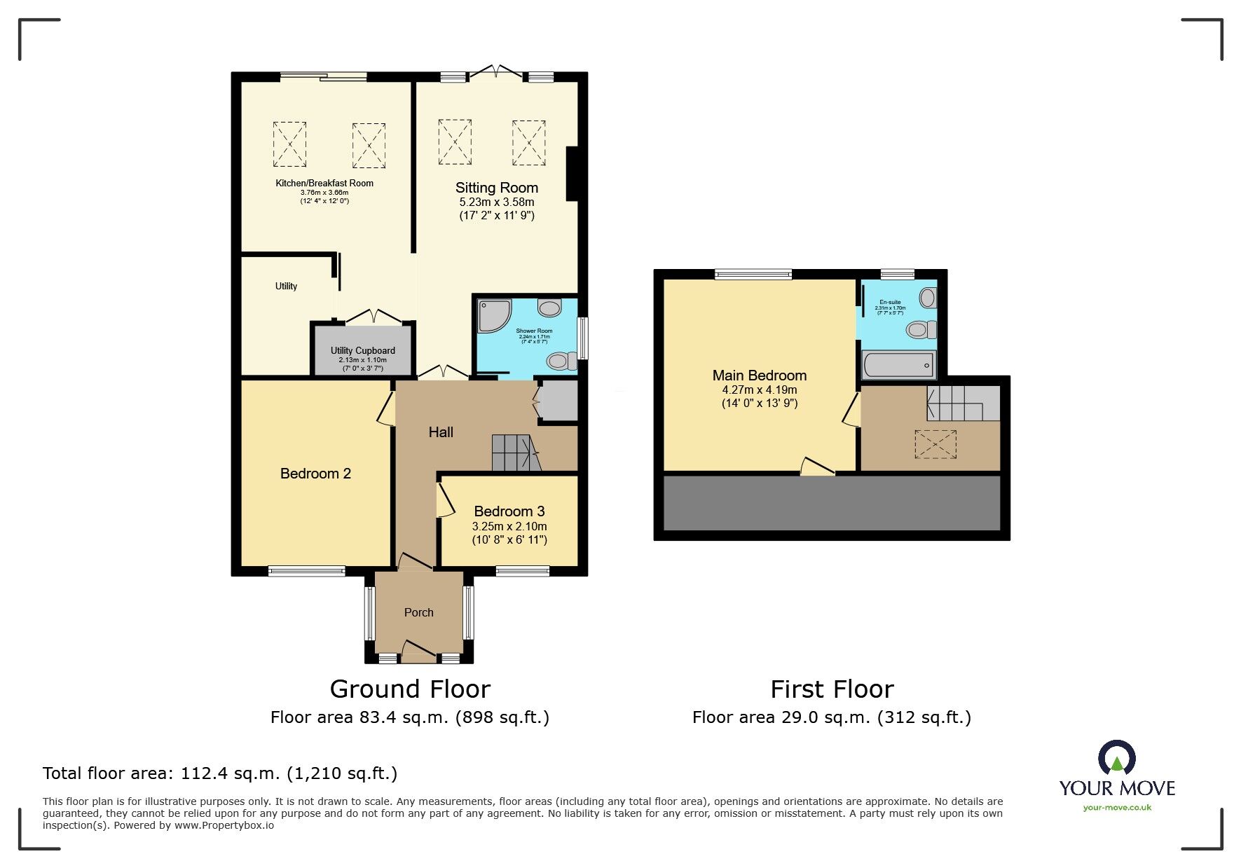 Floorplan of 3 bedroom Detached House to rent, Paddock Gardens, Polegate, East Sussex, BN26