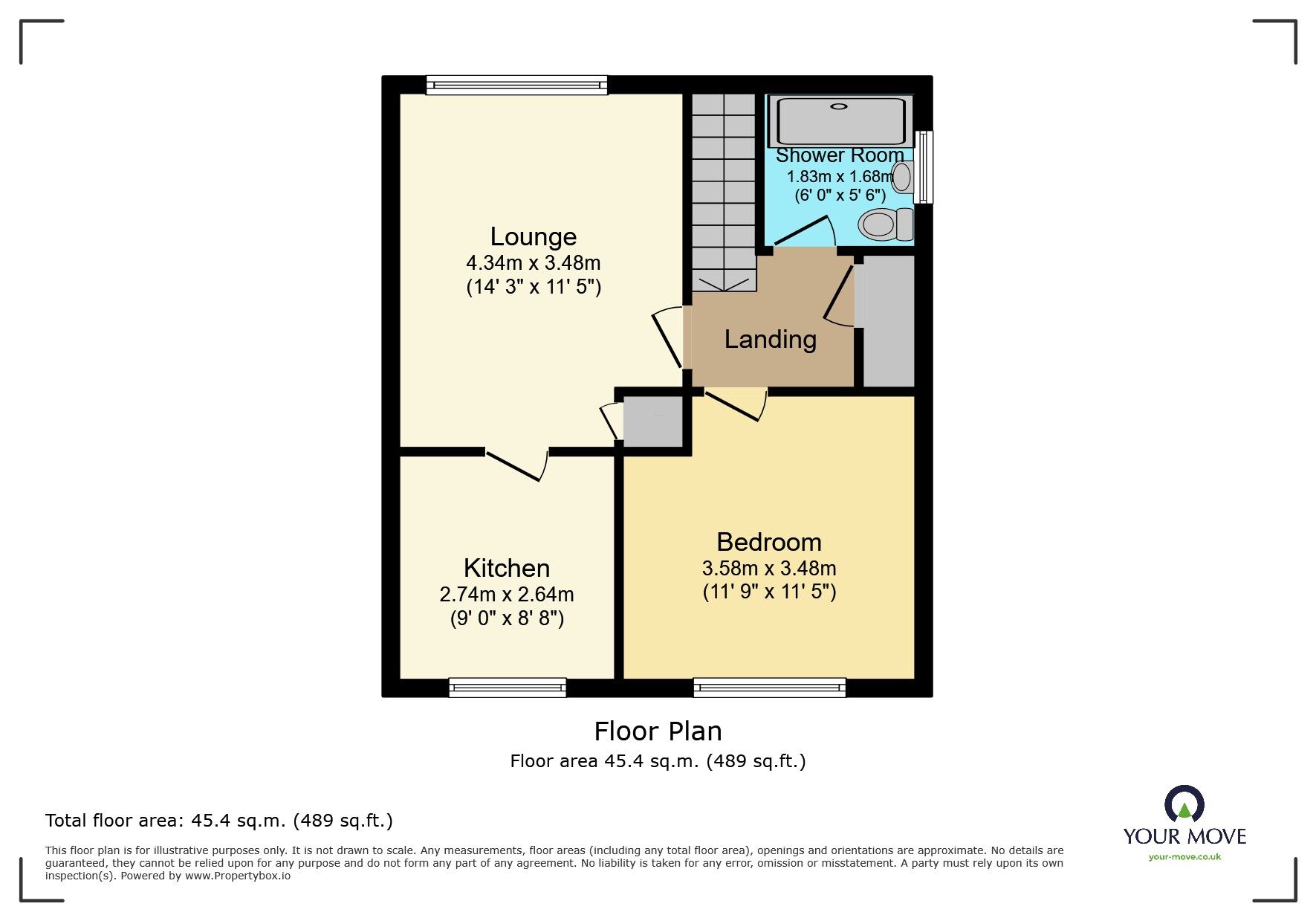 Floorplan of 1 bedroom Flat to rent, Sorrel Drive, Eastbourne, East Sussex, BN23