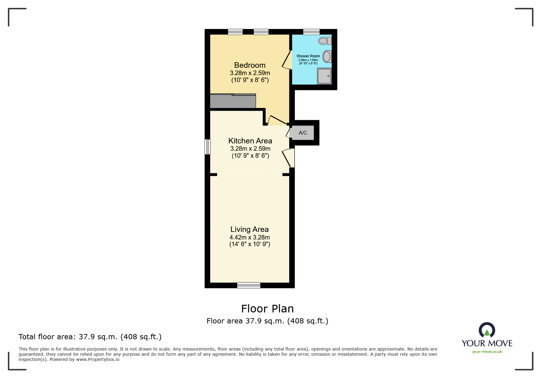 Floorplan of 1 bedroom Flat to rent, Rattle Road, Westham, East Sussex, BN24