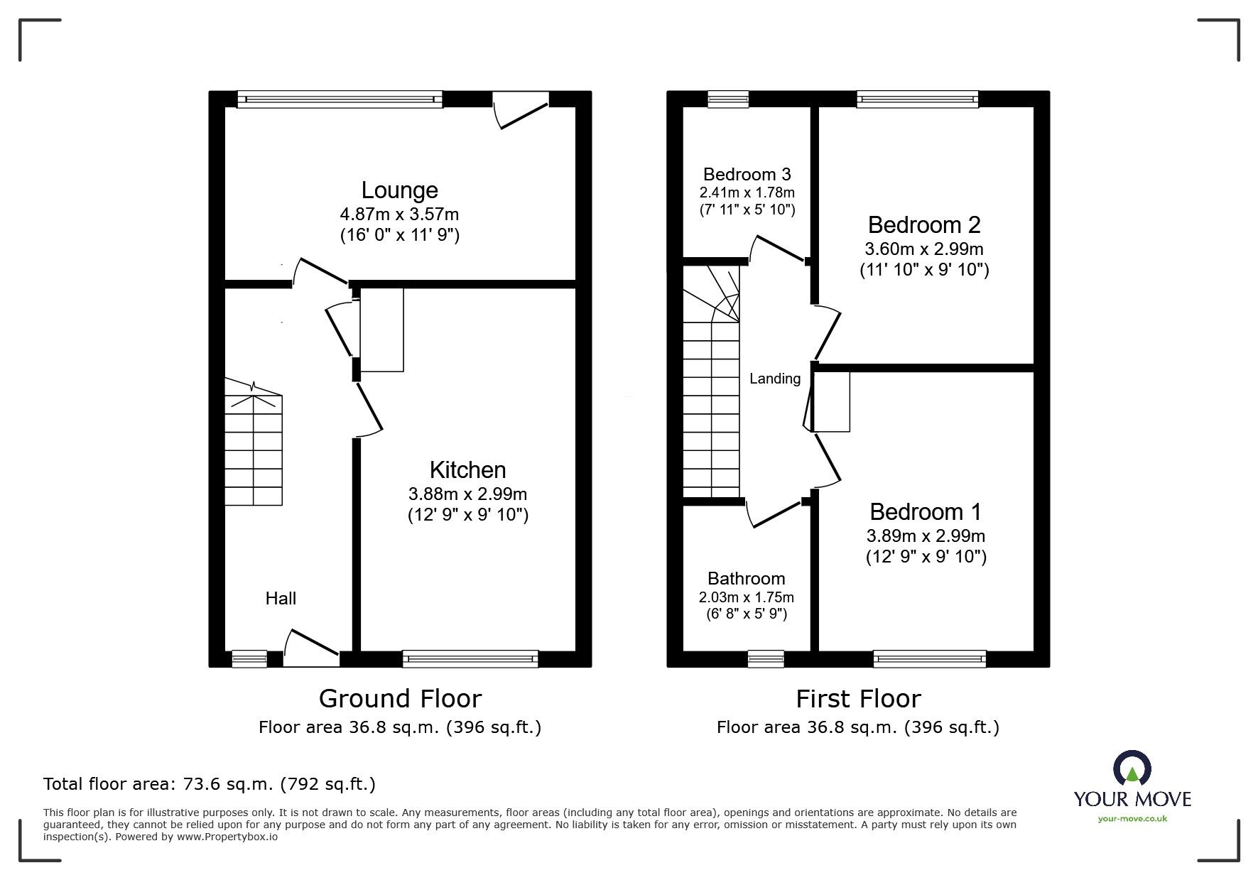 Floorplan of 3 bedroom Semi Detached House to rent, Drybeck Avenue, Ramsgate, Kent, CT11