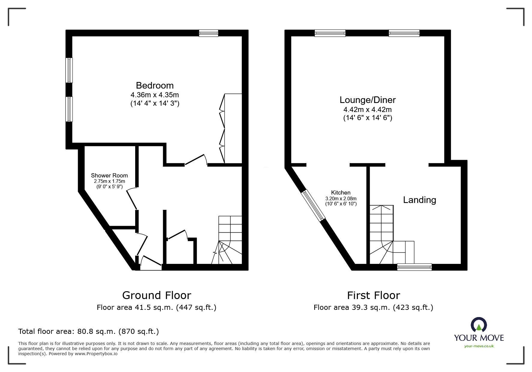 Floorplan of 1 bedroom Detached House for sale, Margate Road, Ramsgate, Kent, CT12