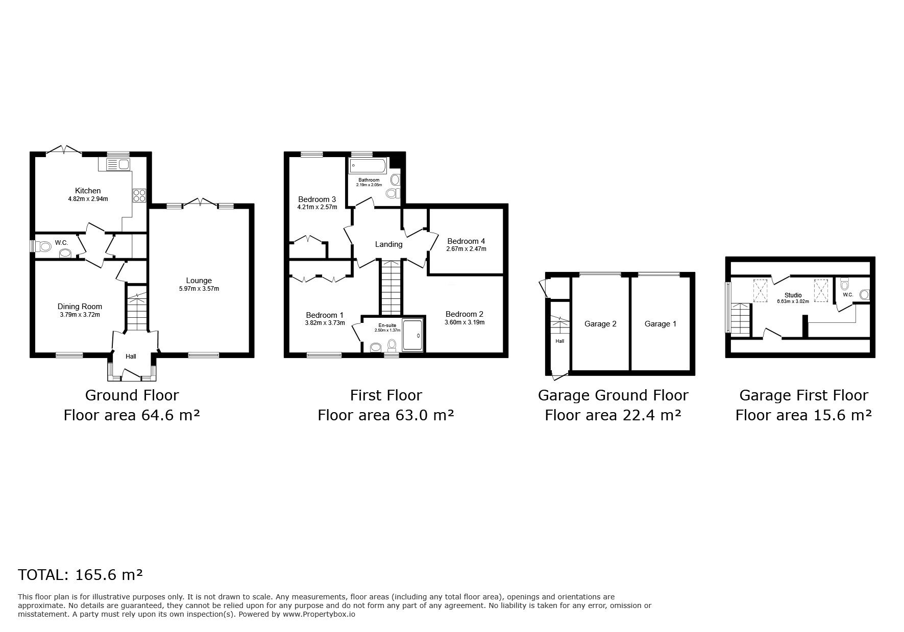 Floorplan of 4 bedroom Detached House for sale, Chapman Fields, Cliffsend, Kent, CT12