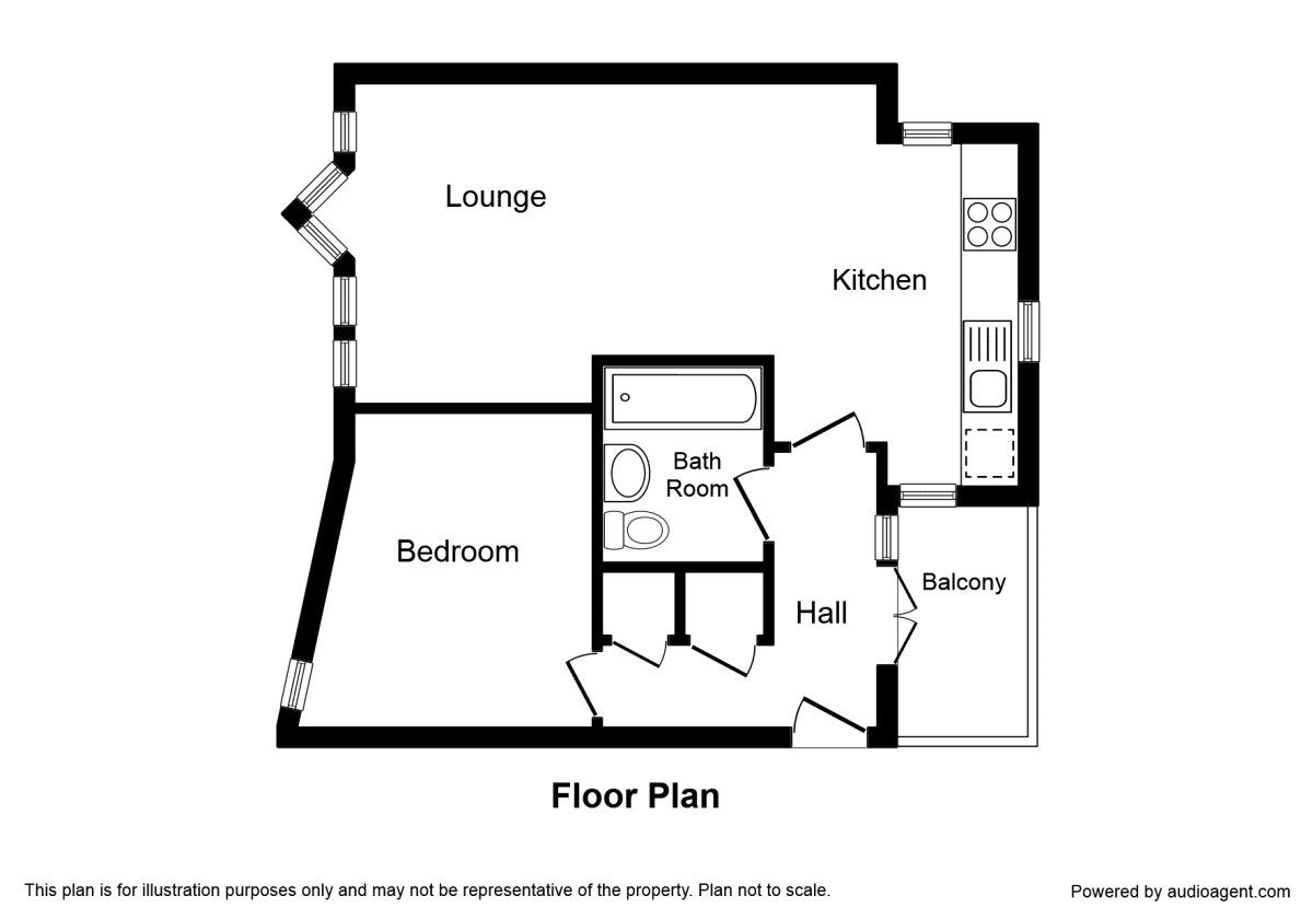 Floorplan of 1 bedroom  Flat to rent, Cliff Street, Ramsgate, Kent, CT11