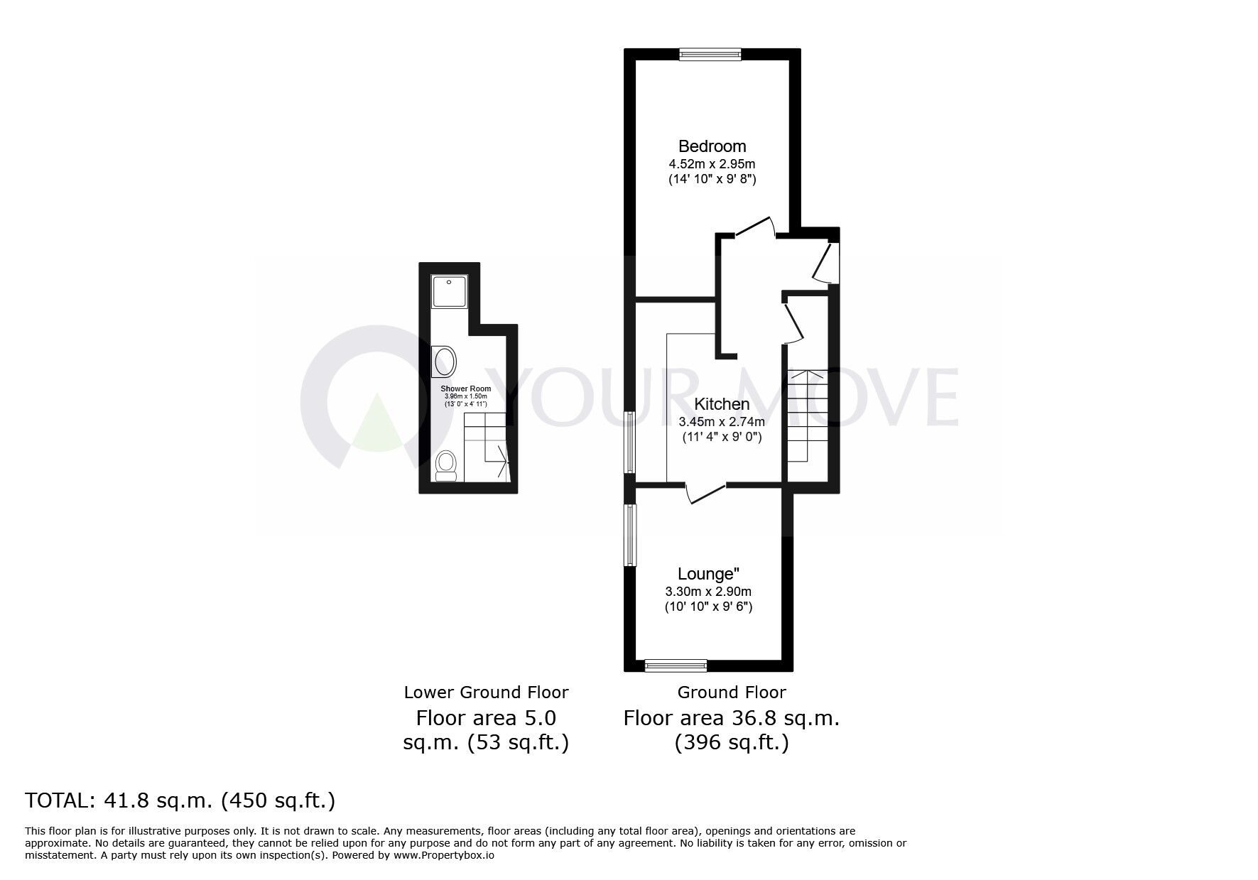 Floorplan of 1 bedroom  Flat to rent, Camden Road, Ramsgate, Kent, CT11