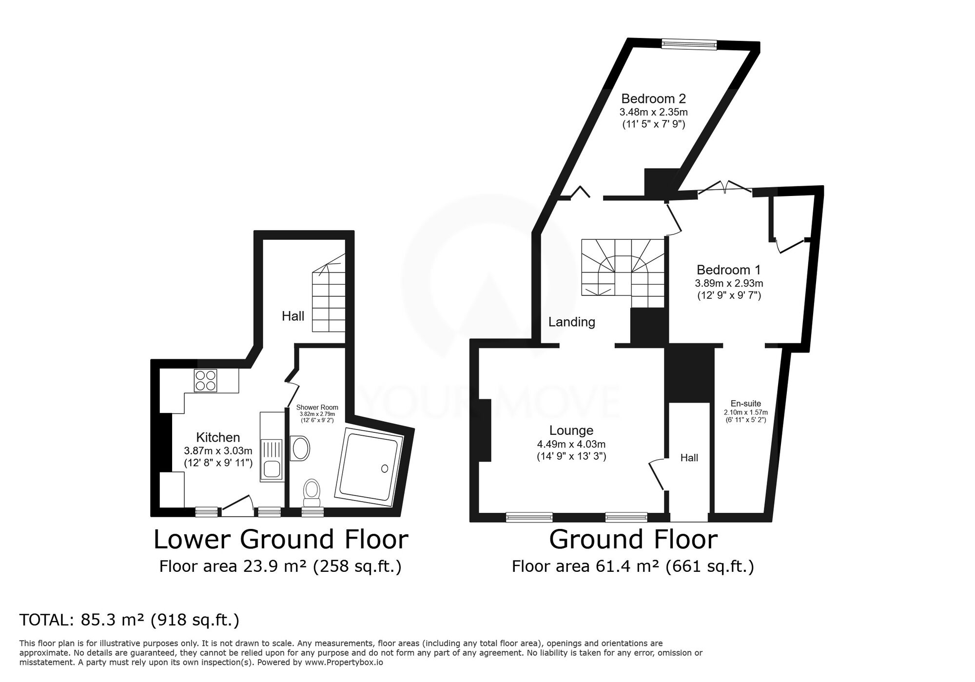 Floorplan of 2 bedroom  Flat for sale, Chatham Street, Ramsgate, Kent, CT11