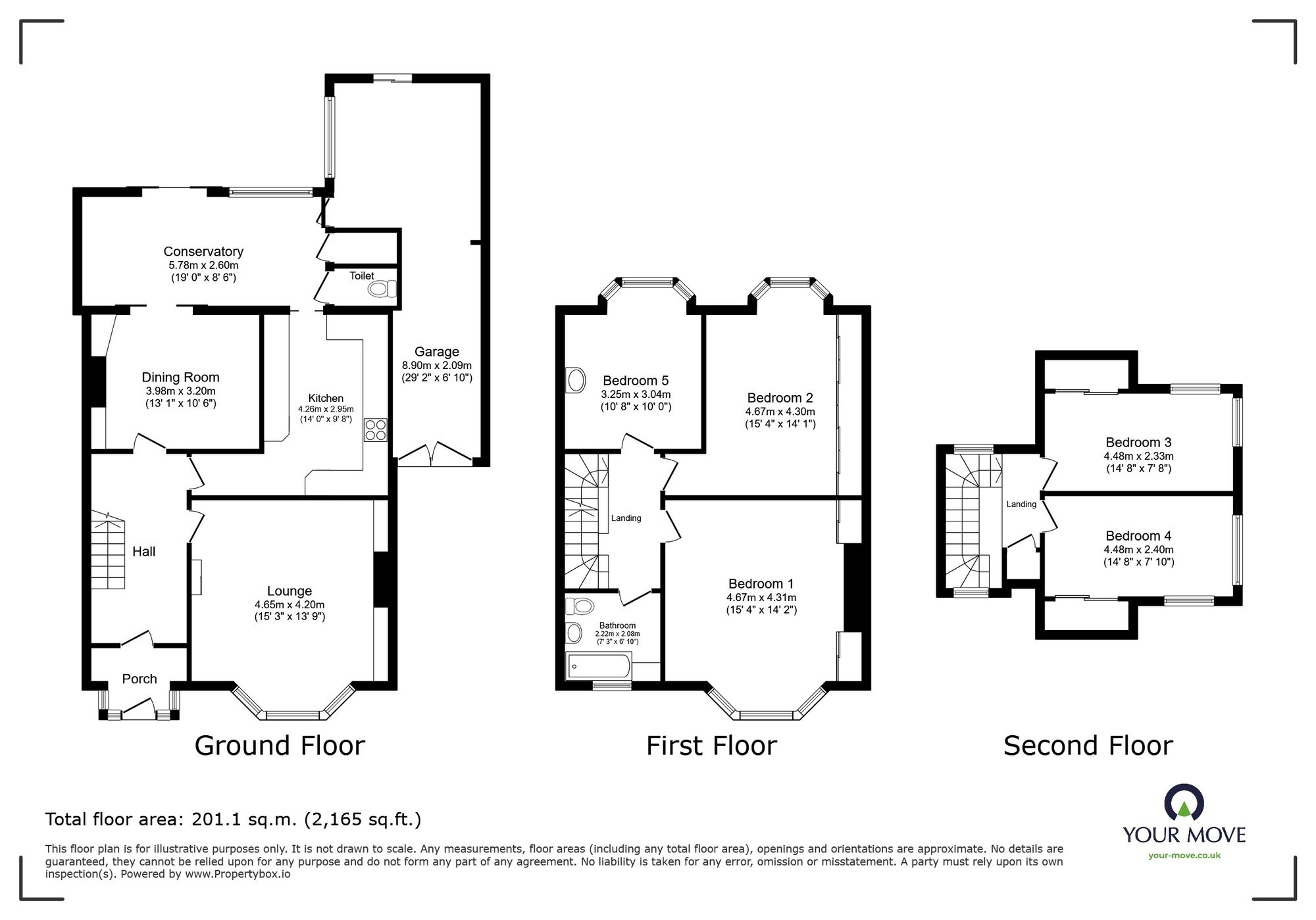 Floorplan of 5 bedroom Detached House for sale, South Eastern Road, Ramsgate, Kent, CT11