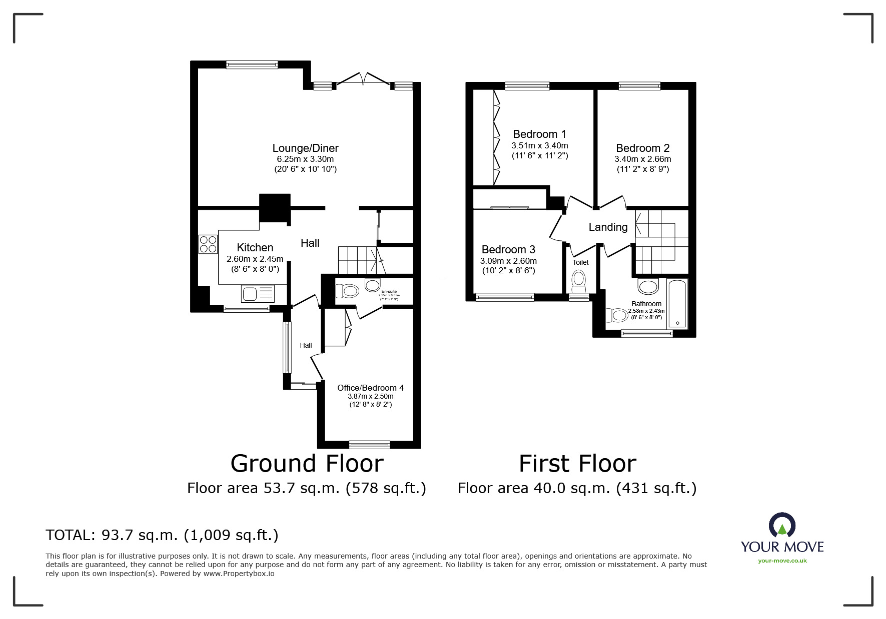 Floorplan of 4 bedroom Mid Terrace House for sale, Fairfield Road, Ramsgate, Kent, CT11