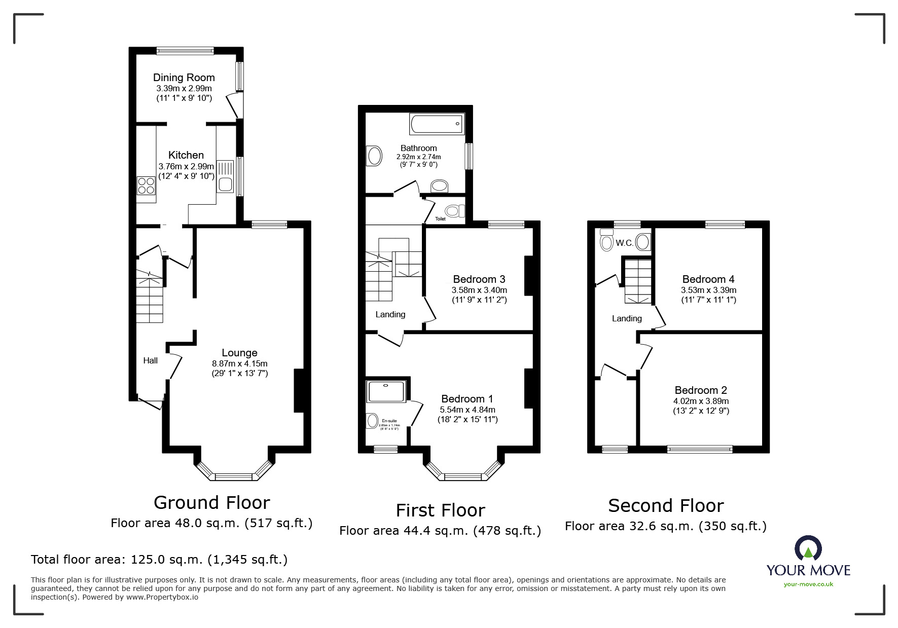 Floorplan of 4 bedroom Semi Detached House for sale, The Vale, Broadstairs, Kent, CT10