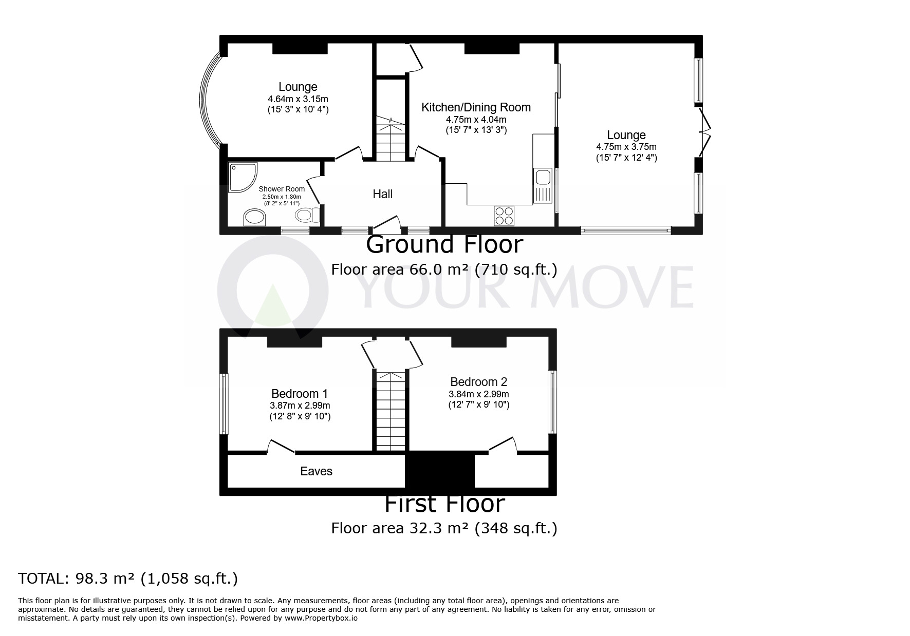 Floorplan of 3 bedroom Semi Detached House to rent, Margate Road, Ramsgate, Kent, CT12