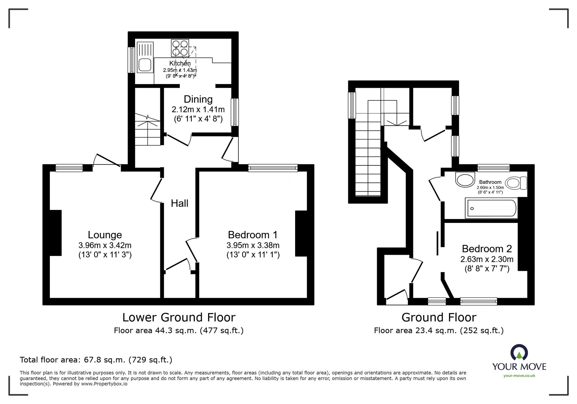 Floorplan of 2 bedroom  Flat for sale, Artillery Road, Ramsgate, Kent, CT11