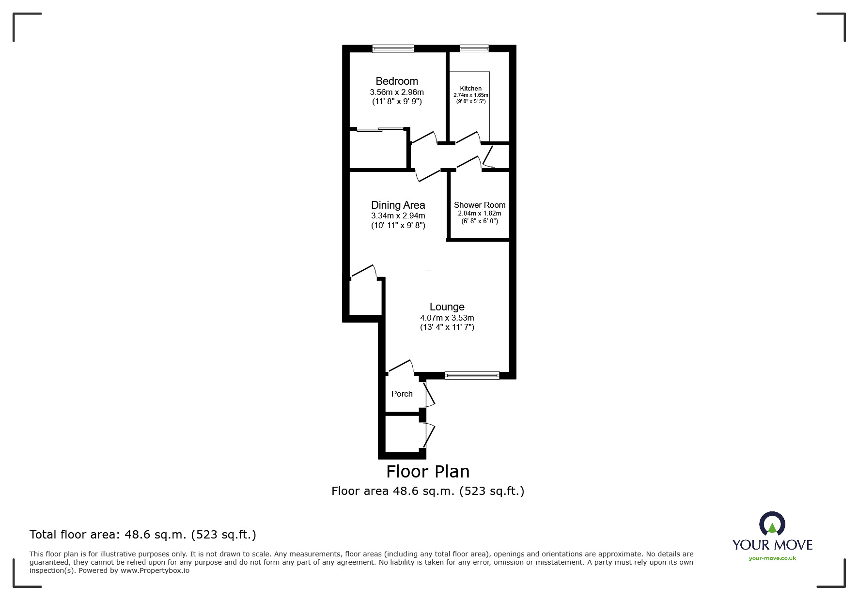 Floorplan of 1 bedroom  Flat for sale, Church Court Grove, Broadstairs, Kent, CT10
