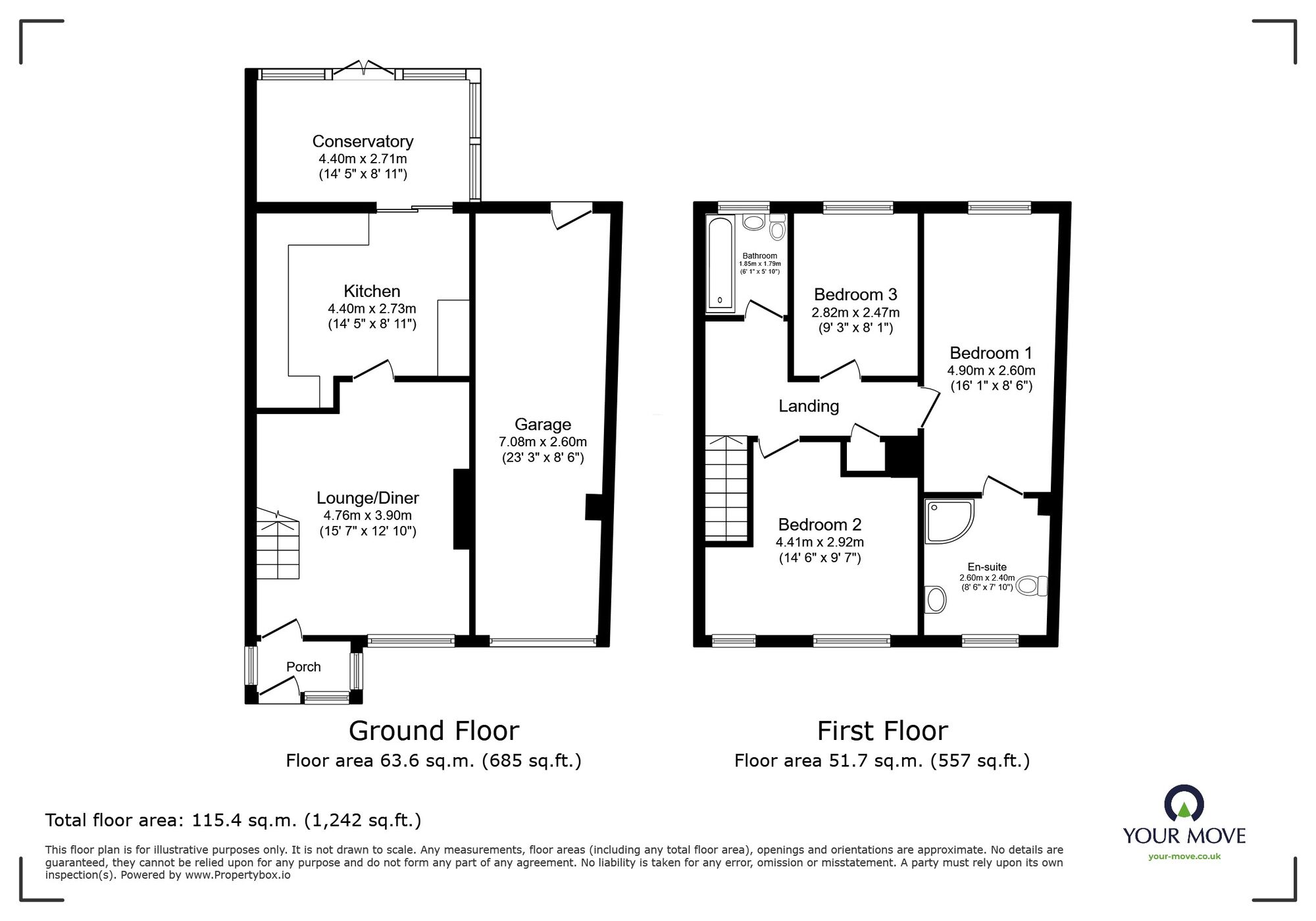 Floorplan of 3 bedroom End Terrace House for sale, Newington Road, Ramsgate, Kent, CT12