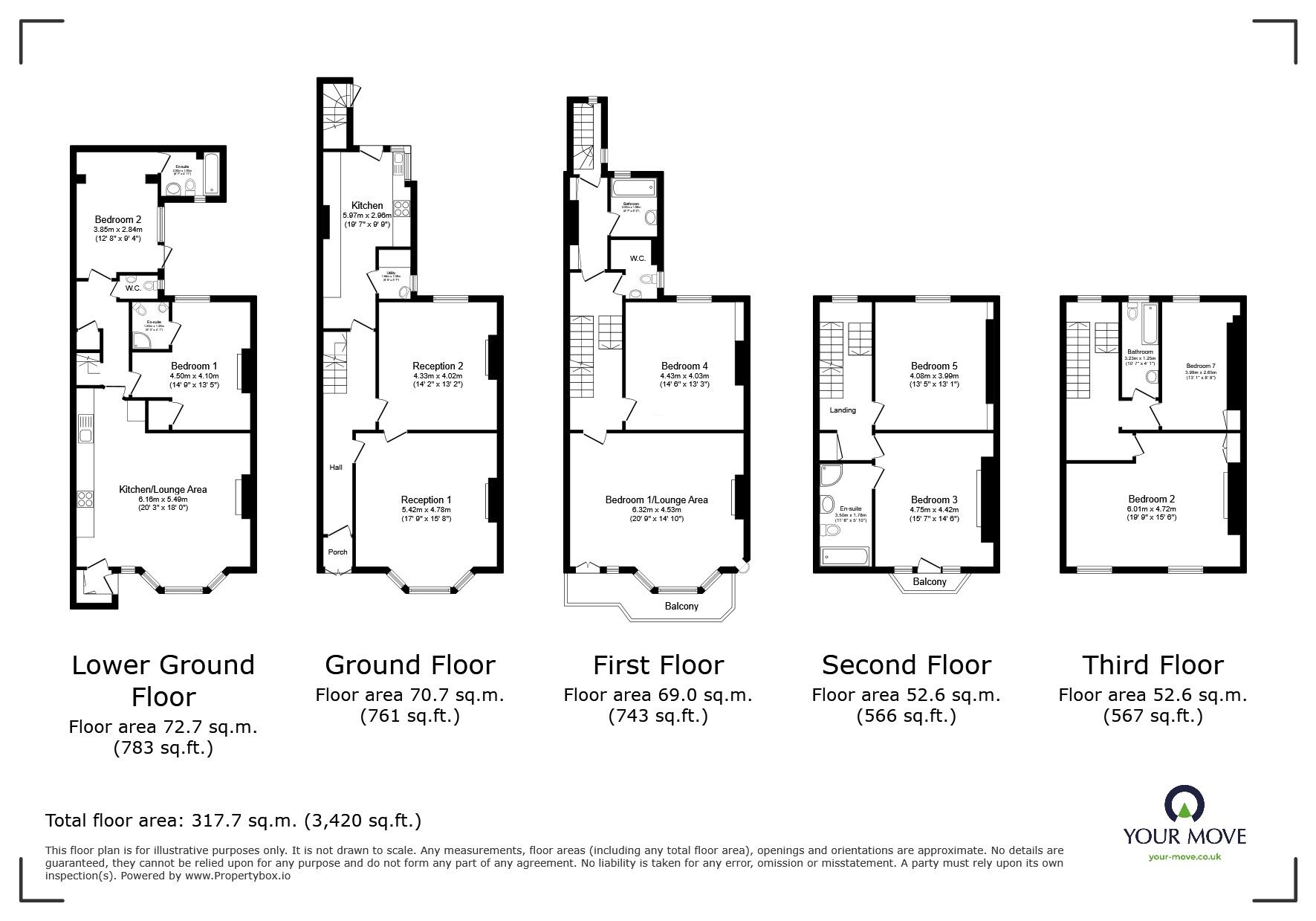 Floorplan of 8 bedroom End Terrace House for sale, Albert Road, Ramsgate, Kent, CT11