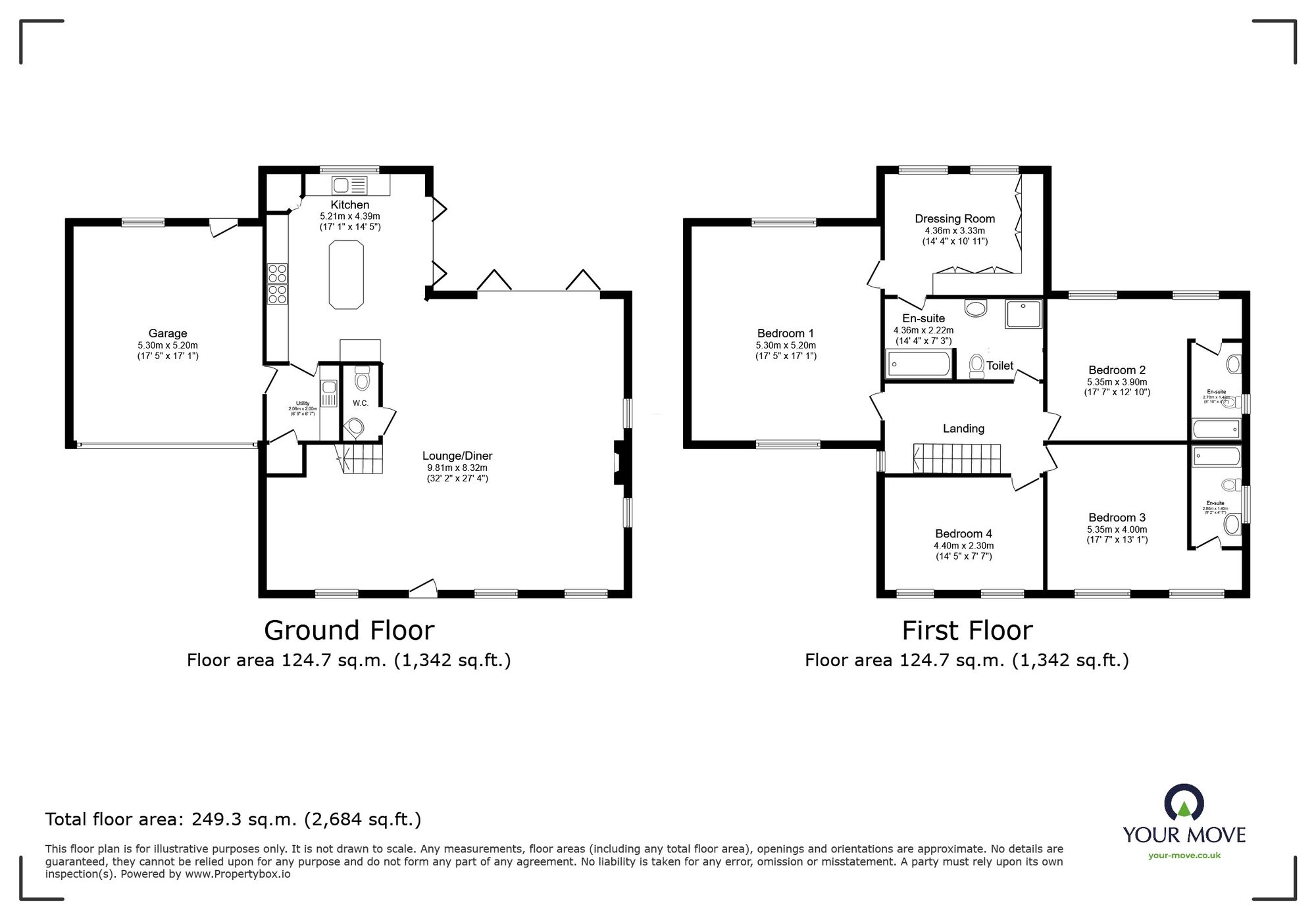 Floorplan of 5 bedroom Detached House for sale, John Douglas Drive, Monkton, Kent, CT12