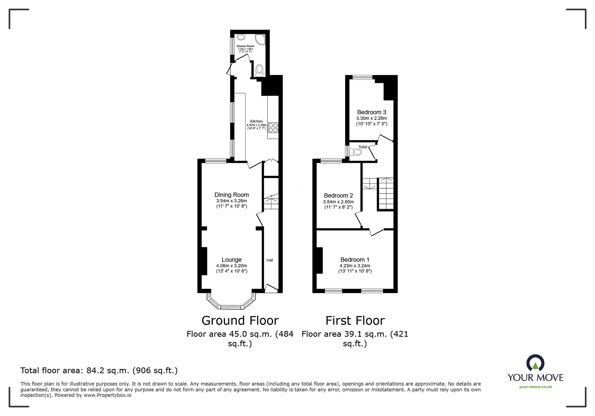 Floorplan of 3 bedroom Mid Terrace House for sale, Chapel Road, Ramsgate, Kent, CT11
