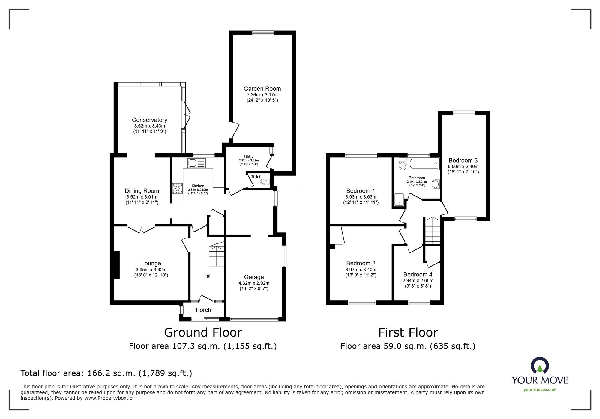 Floorplan of 4 bedroom Semi Detached House for sale, Rydal Avenue, Ramsgate, Kent, CT11