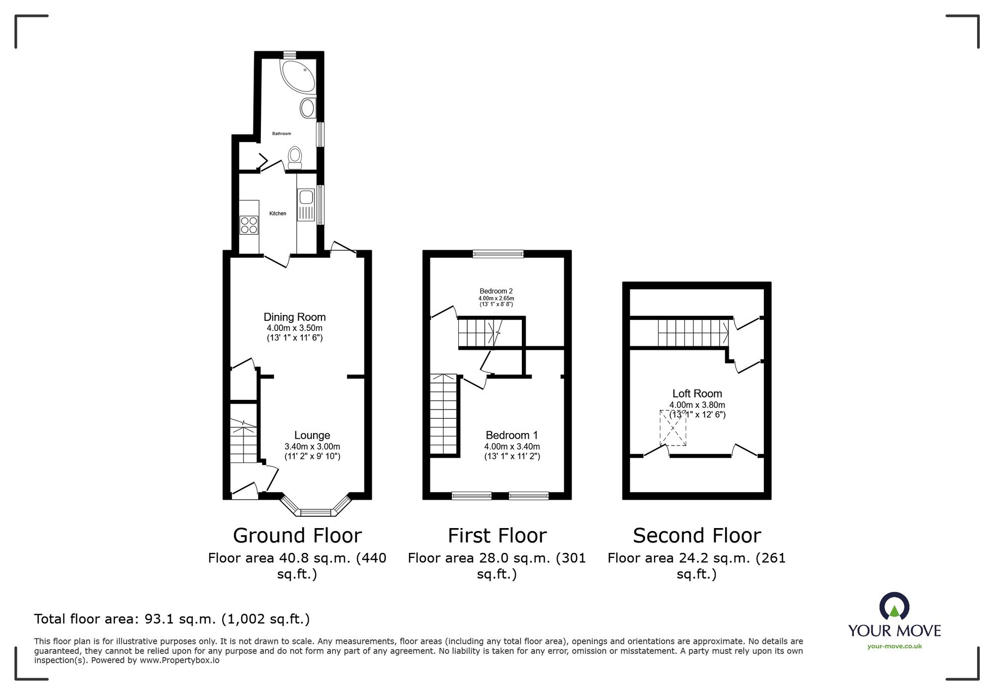 Floorplan of 2 bedroom Mid Terrace House for sale, St. Lukes Avenue, Ramsgate, Kent, CT11