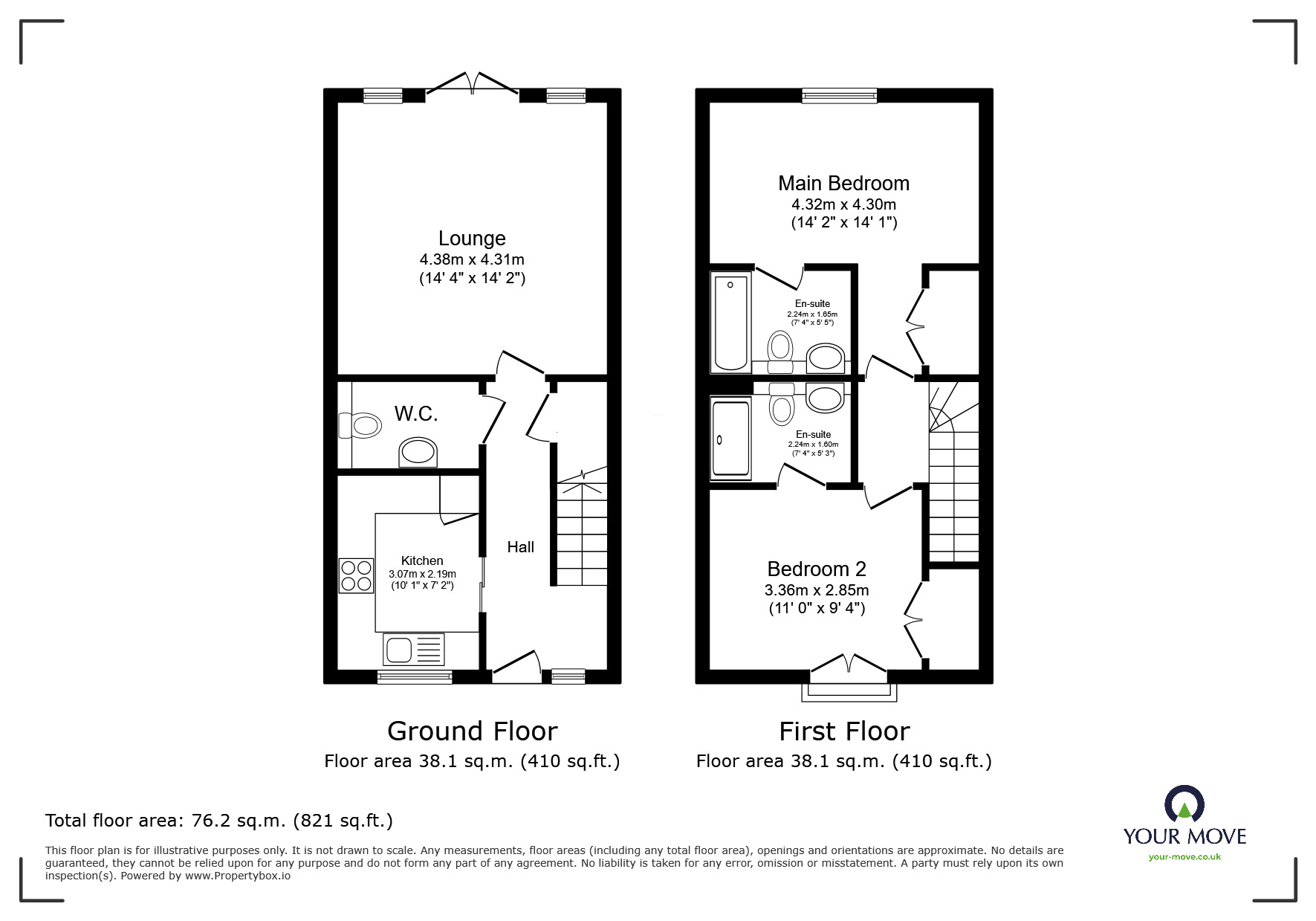 Floorplan of 2 bedroom Mid Terrace House for sale, Albert Row, Royal Esplanade, Ramsgate, CT11