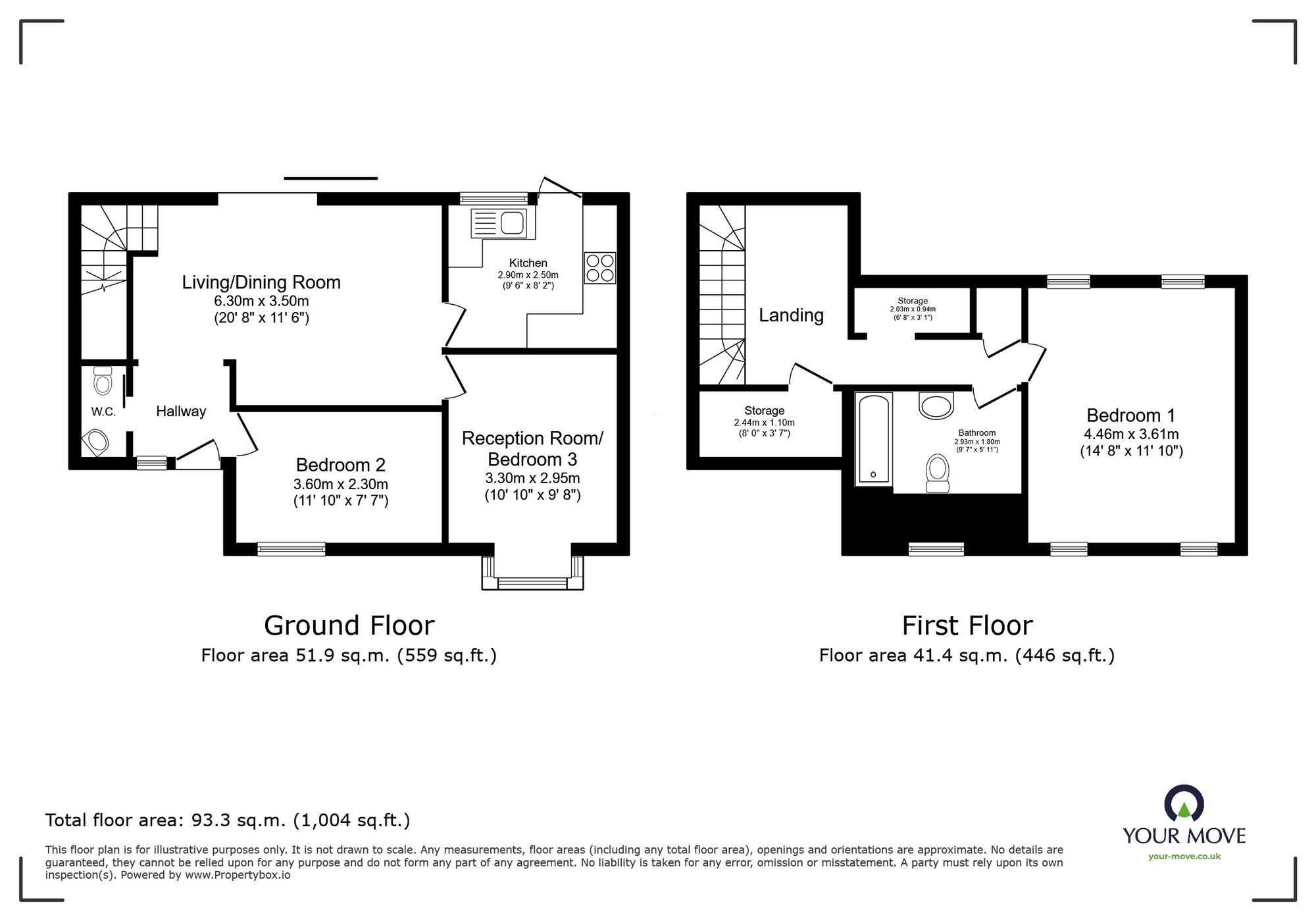 Floorplan of 3 bedroom Semi Detached House for sale, Moss End Mews, Ramsgate, Kent, CT11