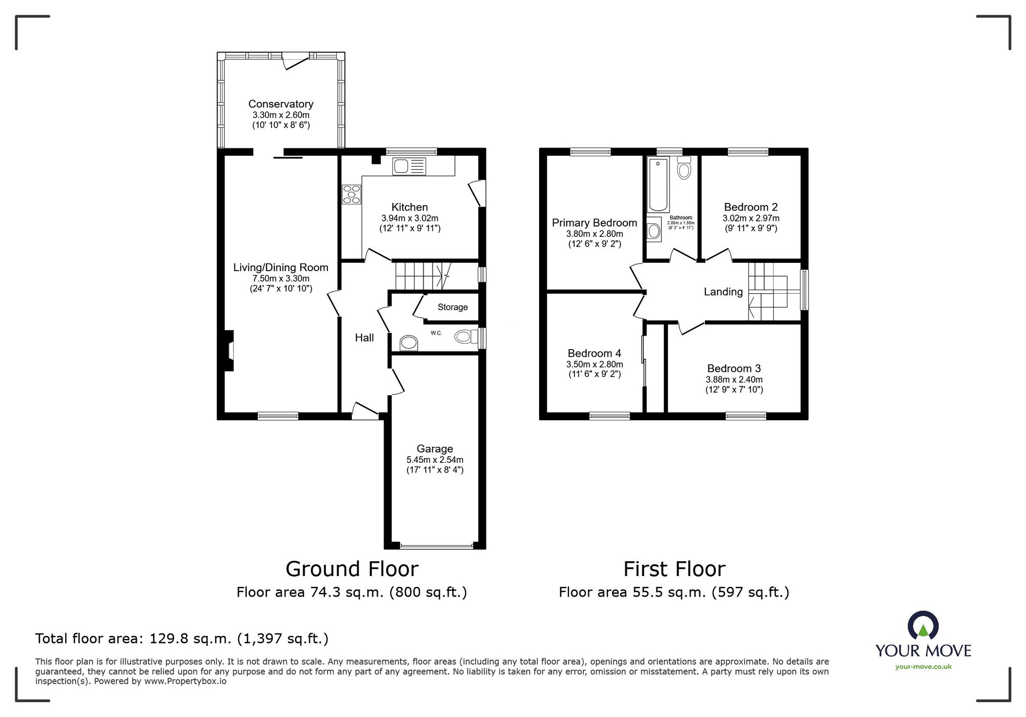 Floorplan of 4 bedroom Detached House for sale, Goodwin Road, Ramsgate, Kent, CT11