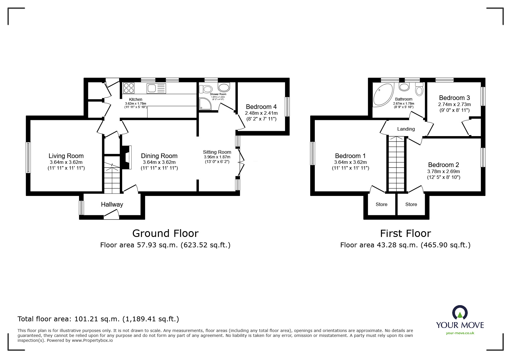 Floorplan of 3 bedroom Detached House for sale, Avebury Avenue, Ramsgate, Kent, CT11