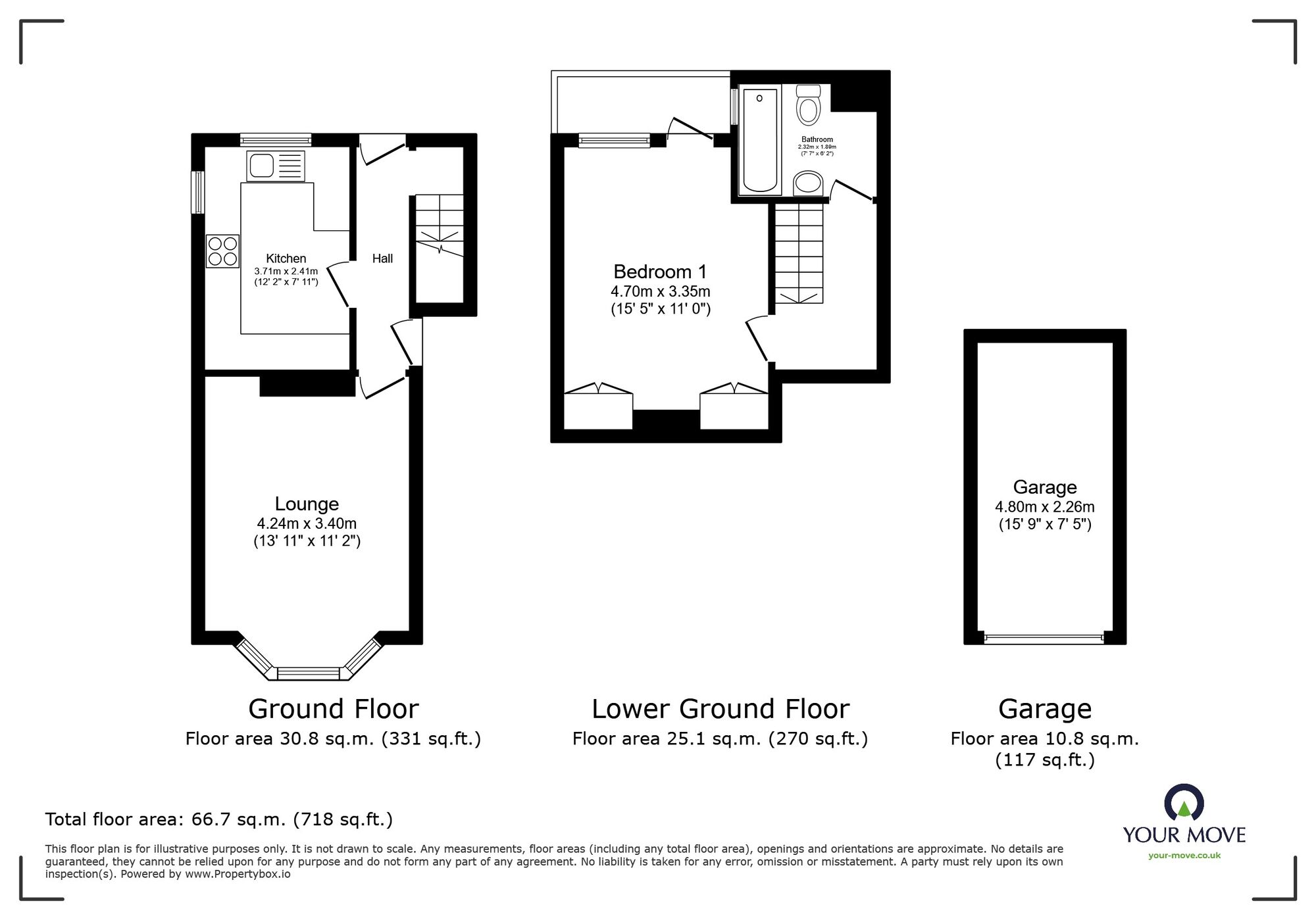 Floorplan of 1 bedroom  Flat for sale, Thanet Road, Ramsgate, Kent, CT11