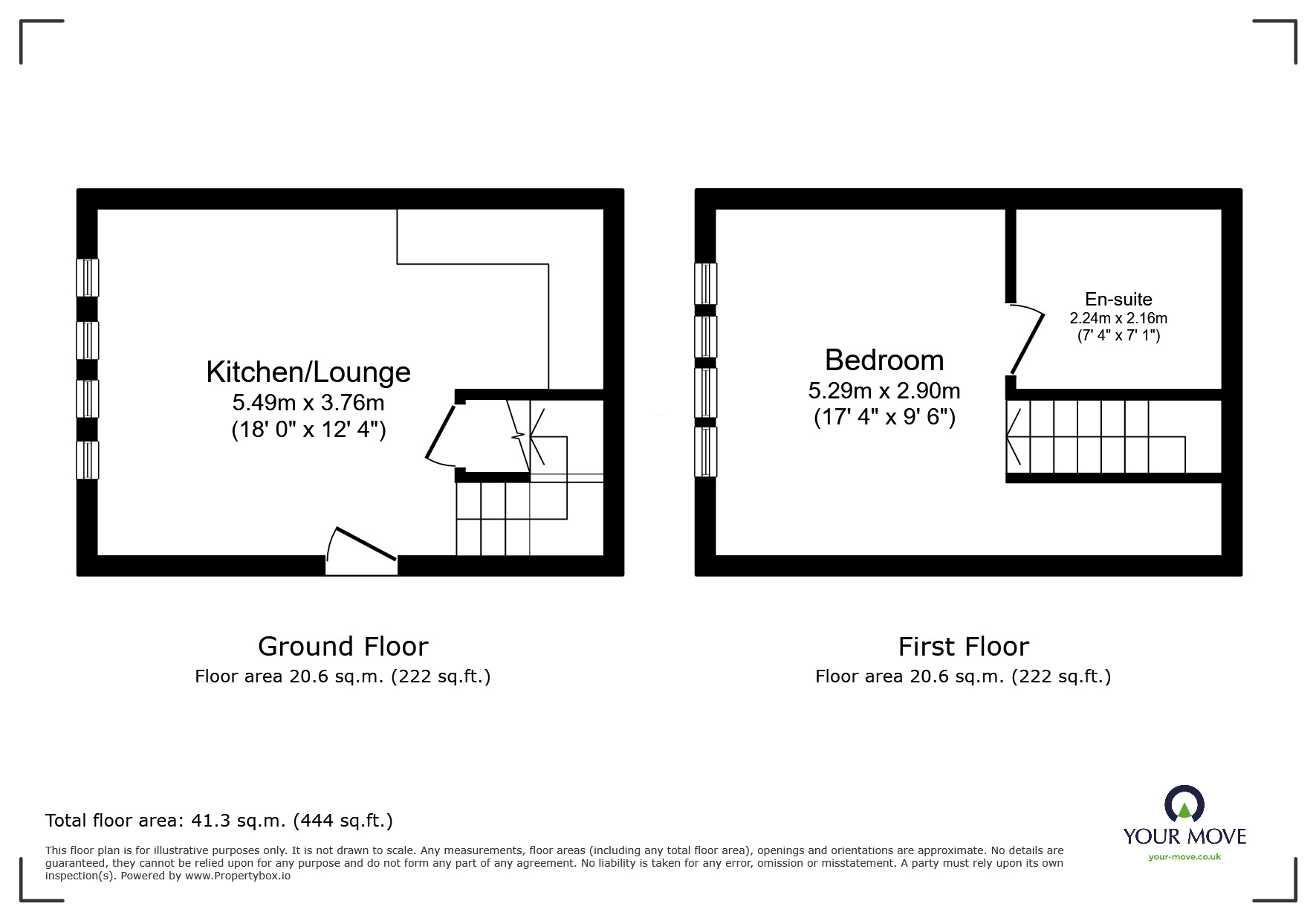 Floorplan of 1 bedroom  House to rent, North Foreland Road, Broadstairs, Kent, CT10