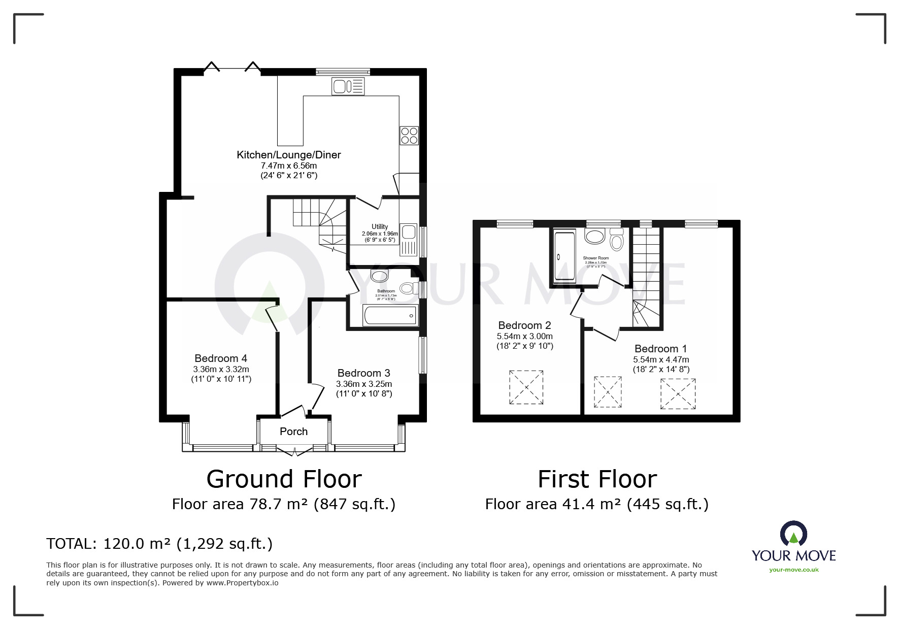 Floorplan of 4 bedroom Semi Detached Bungalow to rent, Newington Road, Ramsgate, Kent, CT12