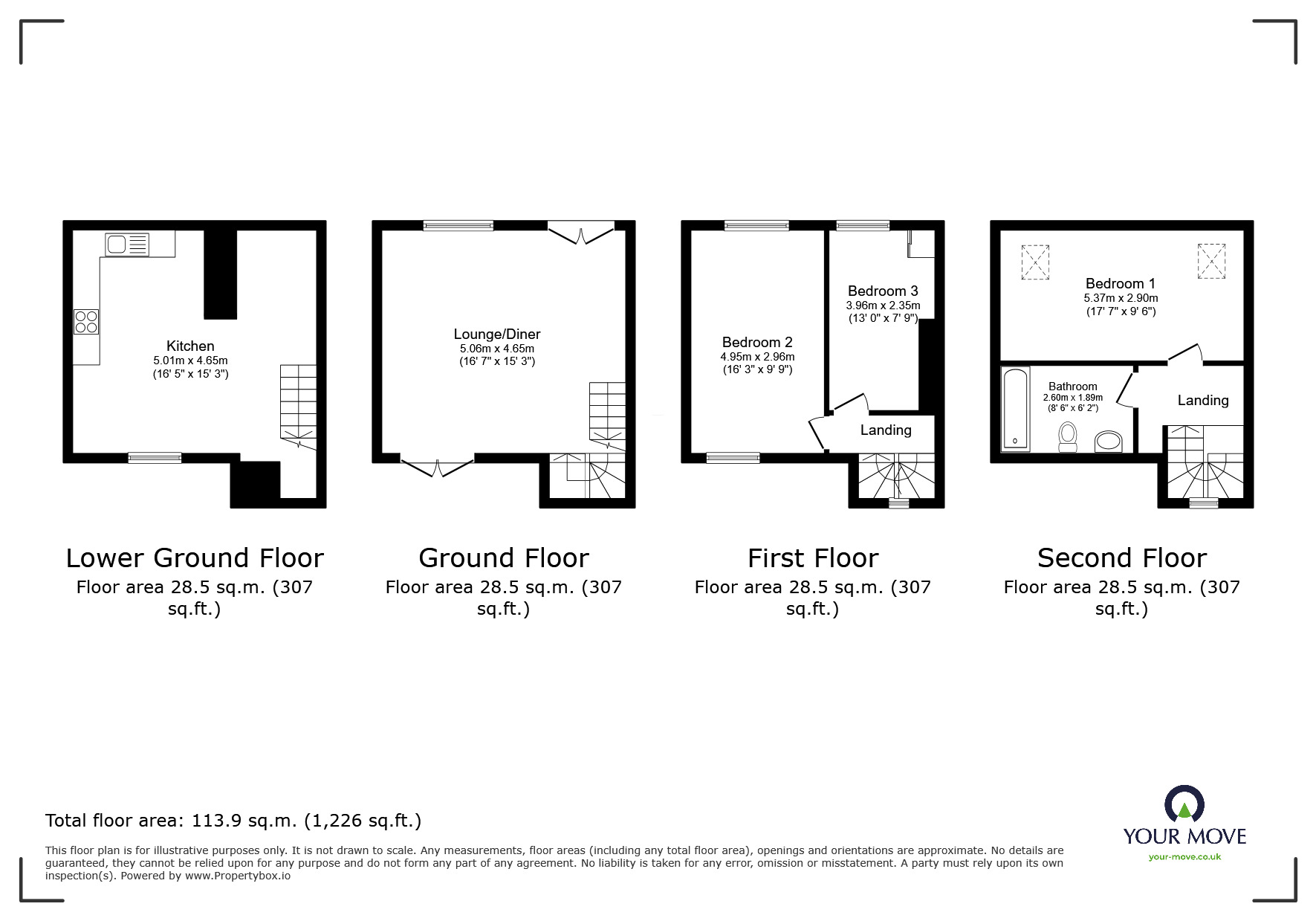 Floorplan of 3 bedroom Mid Terrace House for sale, Cavendish Street, Ramsgate, Kent, CT11