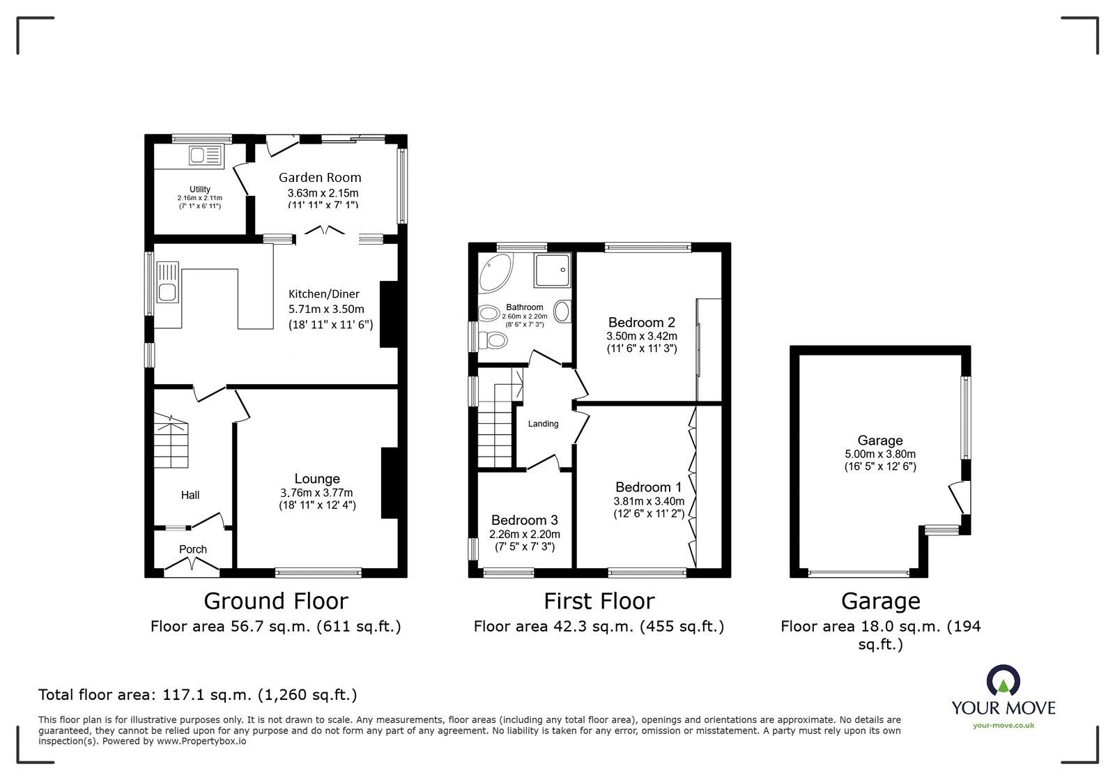 Floorplan of 3 bedroom Semi Detached House for sale, St. James Avenue, Ramsgate, Kent, CT12