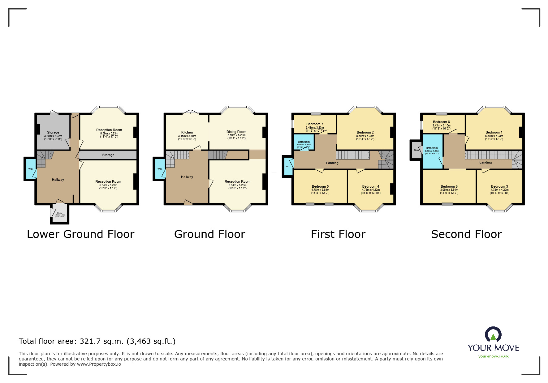 Floorplan of 8 bedroom Detached House for sale, St. Mildreds Road, Ramsgate, Kent, CT11