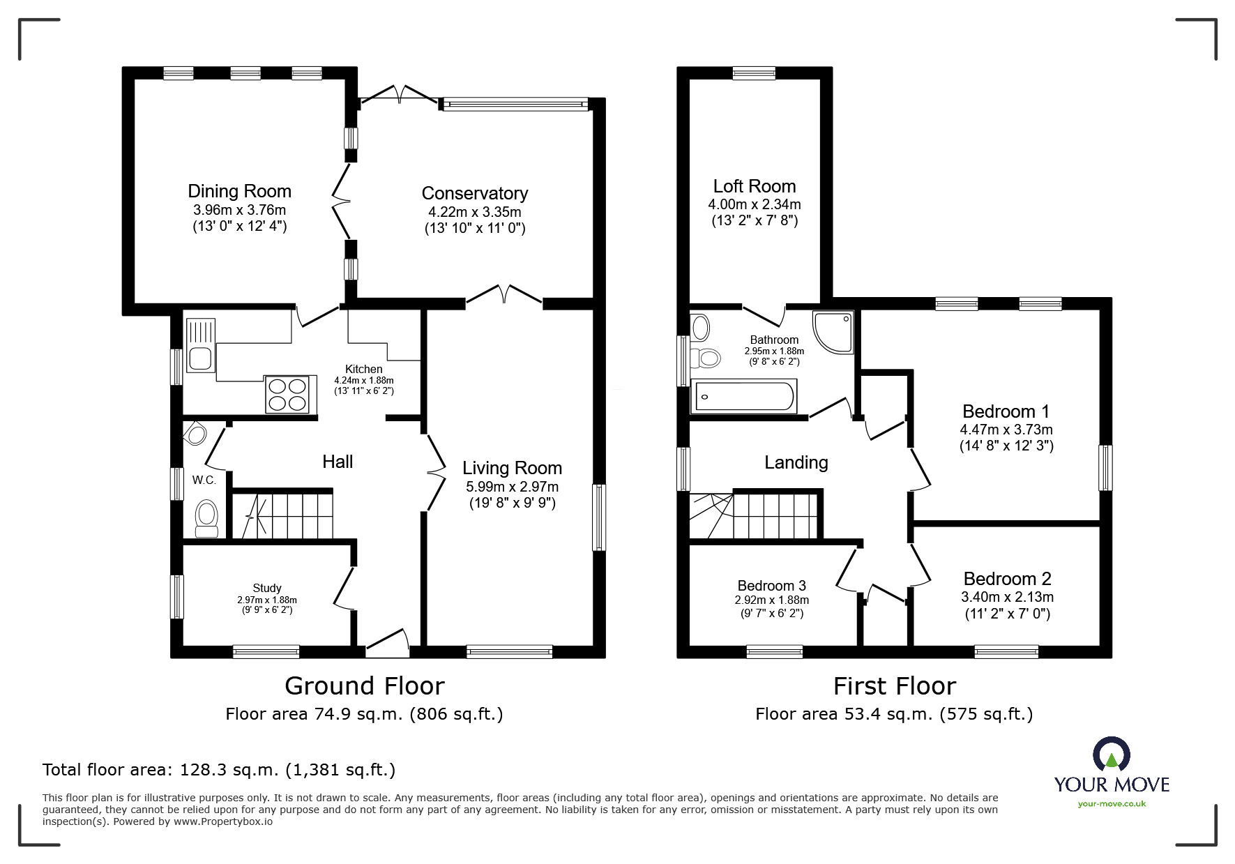 Floorplan of 3 bedroom Detached House for sale, Lavender Lane, Ramsgate, Kent, CT12
