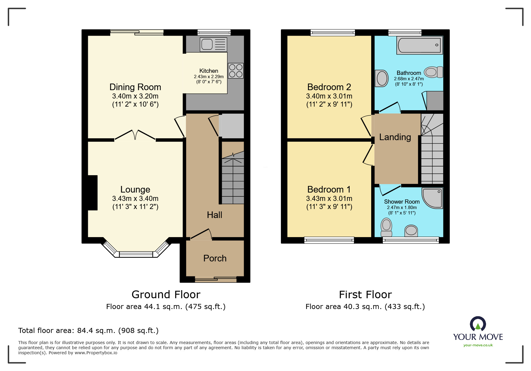 Floorplan of 2 bedroom Mid Terrace House for sale, St. Lukes Road, Ramsgate, Kent, CT11