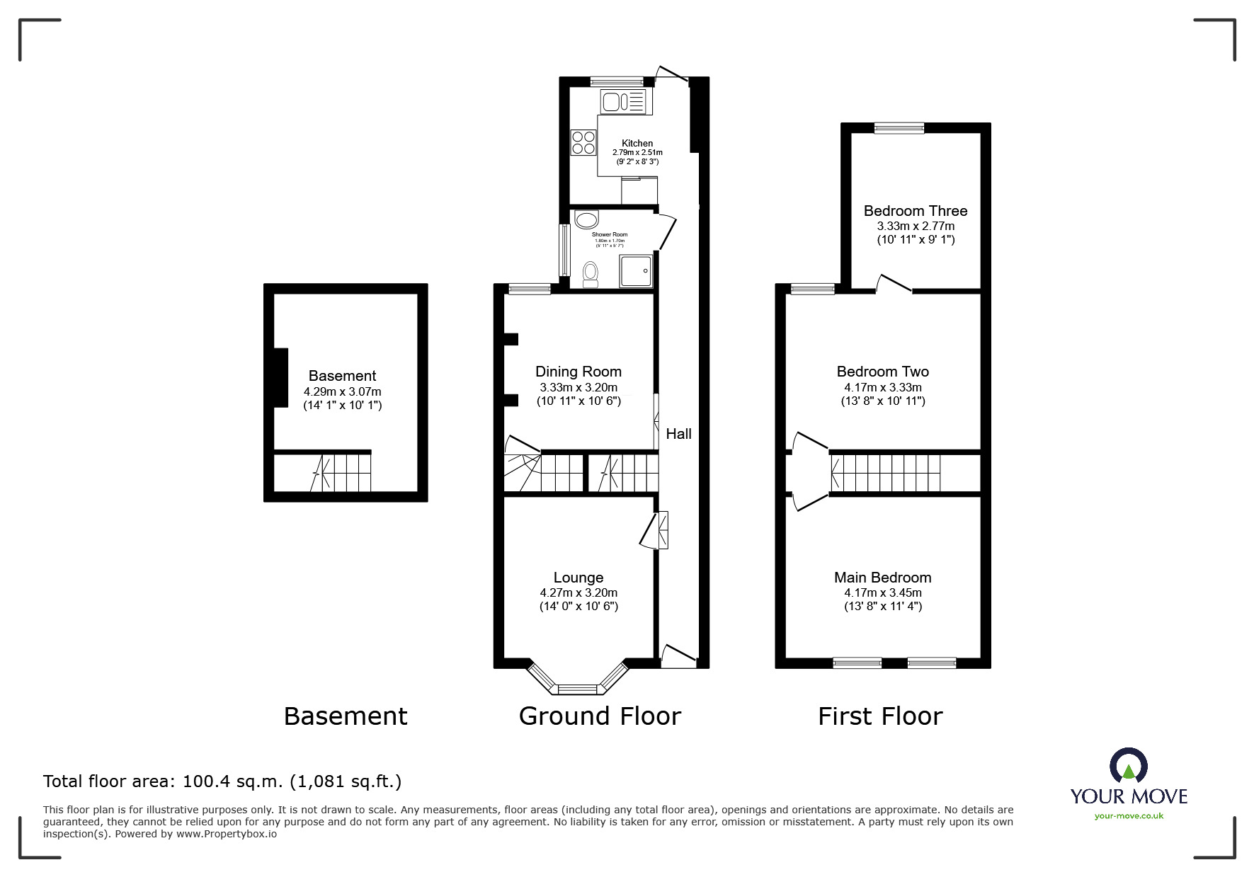 Floorplan of 3 bedroom Mid Terrace House for sale, Duncan Road, Ramsgate, Kent, CT11