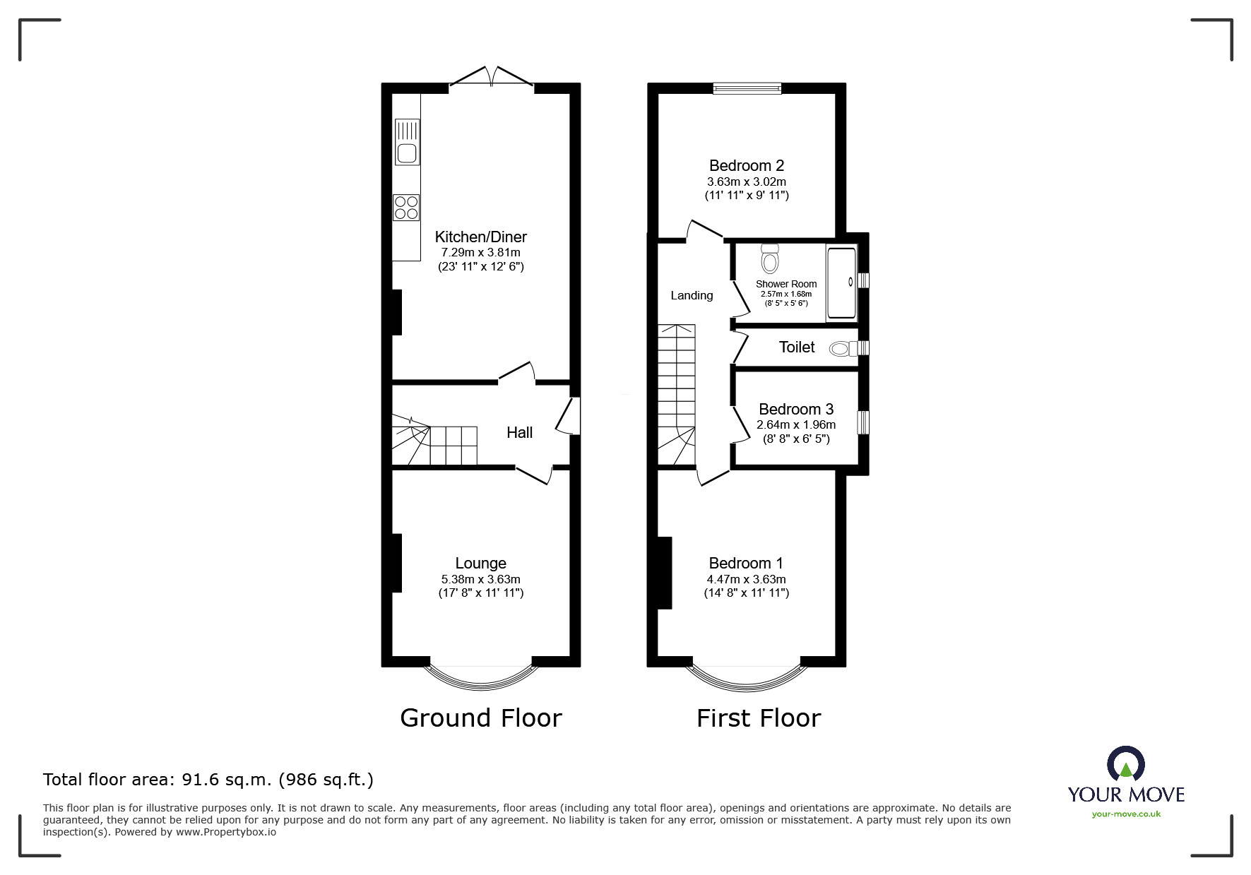 Floorplan of 3 bedroom Semi Detached House for sale, London Road, Ramsgate, Kent, CT11