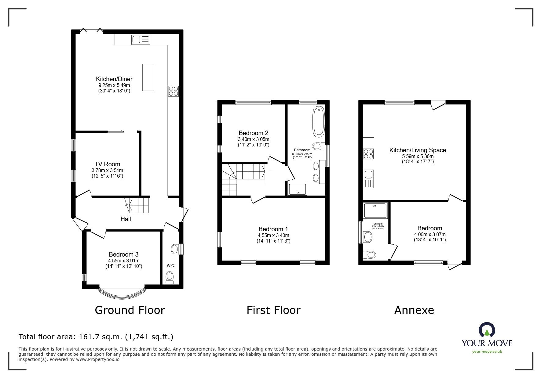 Floorplan of 3 bedroom Detached House for sale, St. Lawrence Avenue, Ramsgate, Kent, CT11