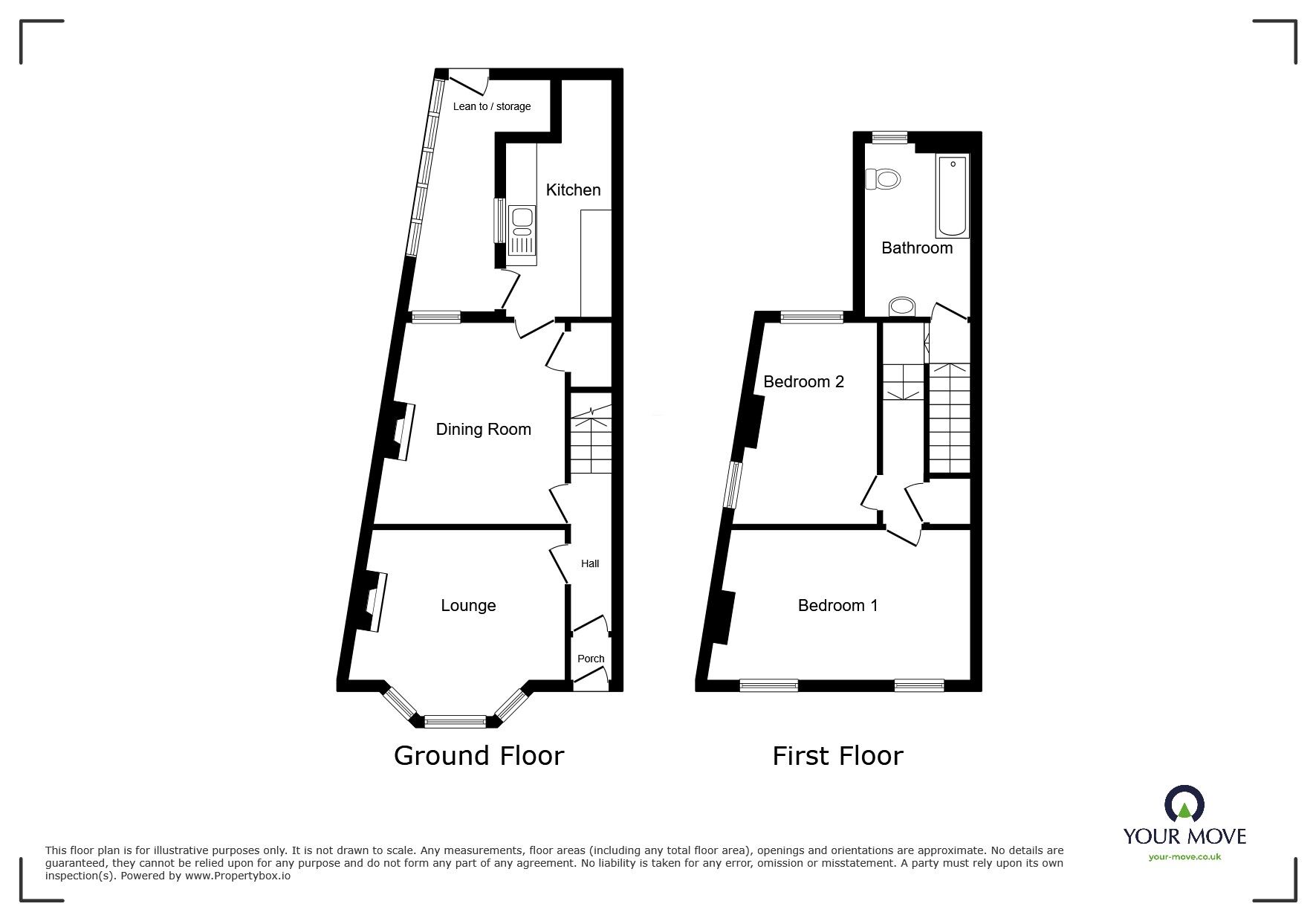 Floorplan of 2 bedroom End Terrace House for sale, Cecilia Road, Ramsgate, Kent, CT11