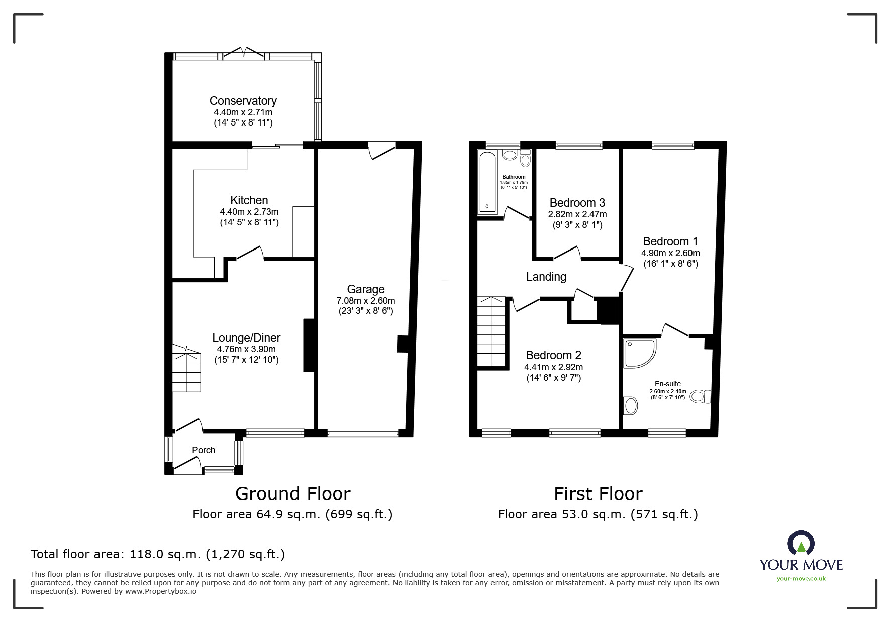 Floorplan of 3 bedroom House to rent, Newington Road, Ramsgate, Kent, CT12