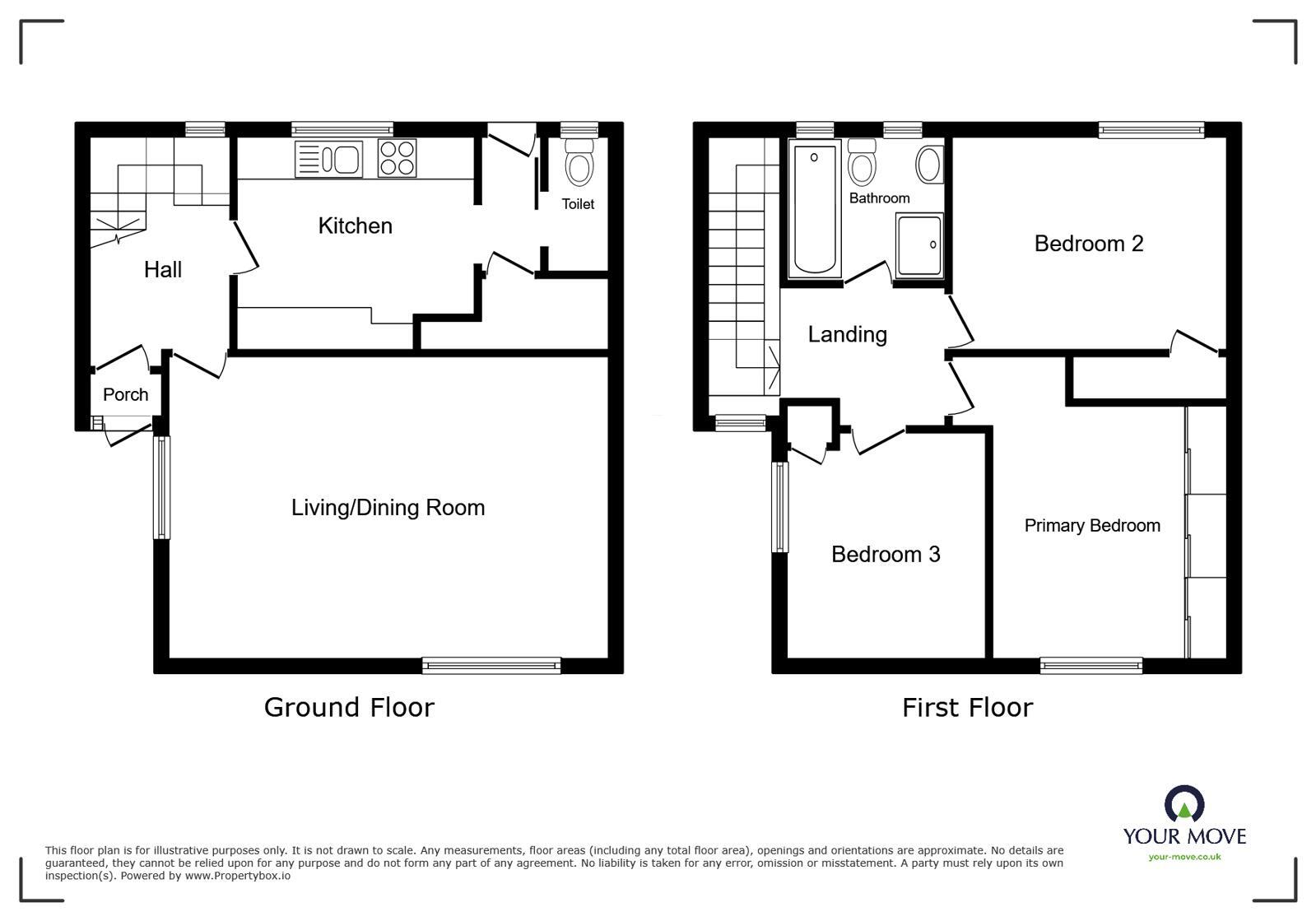 Floorplan of 3 bedroom Semi Detached House for sale, Weyburn Drive, Ramsgate, Kent, CT12