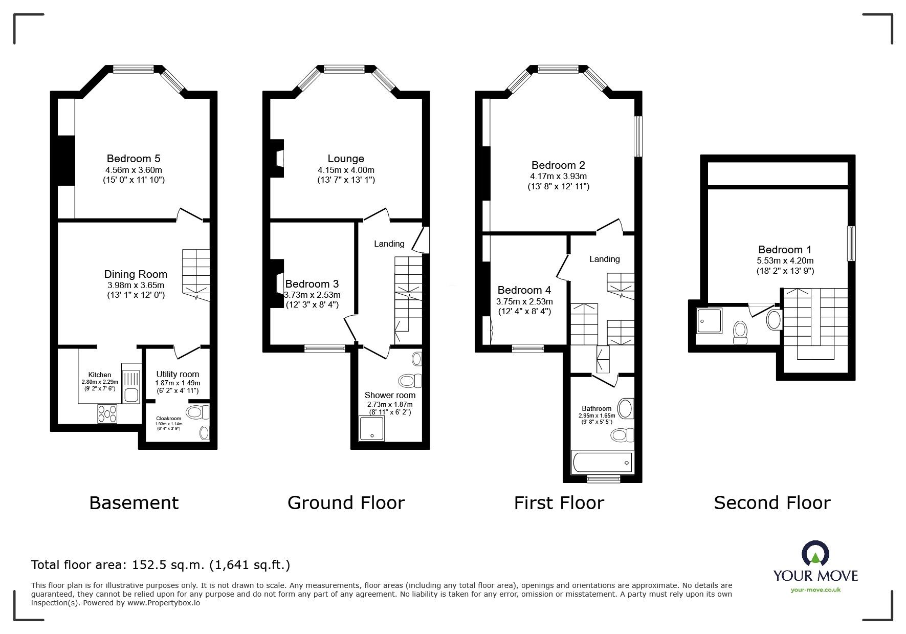 Floorplan of 5 bedroom End Terrace House for sale, St. Augustines Road, Ramsgate, Kent, CT11